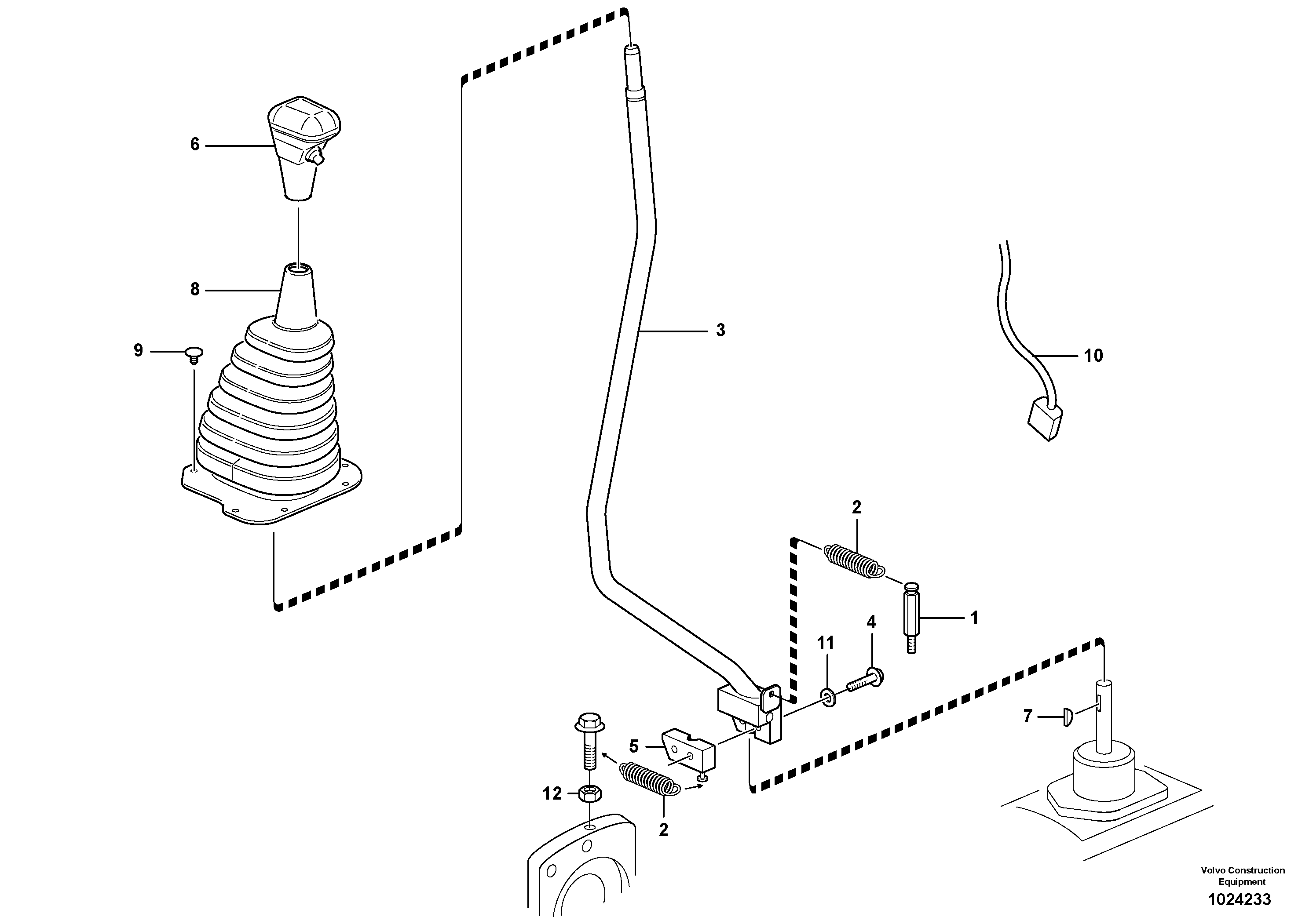 Схема запчастей Volvo BL70 - 90506 Gear selector, 4-wheel drive BL70