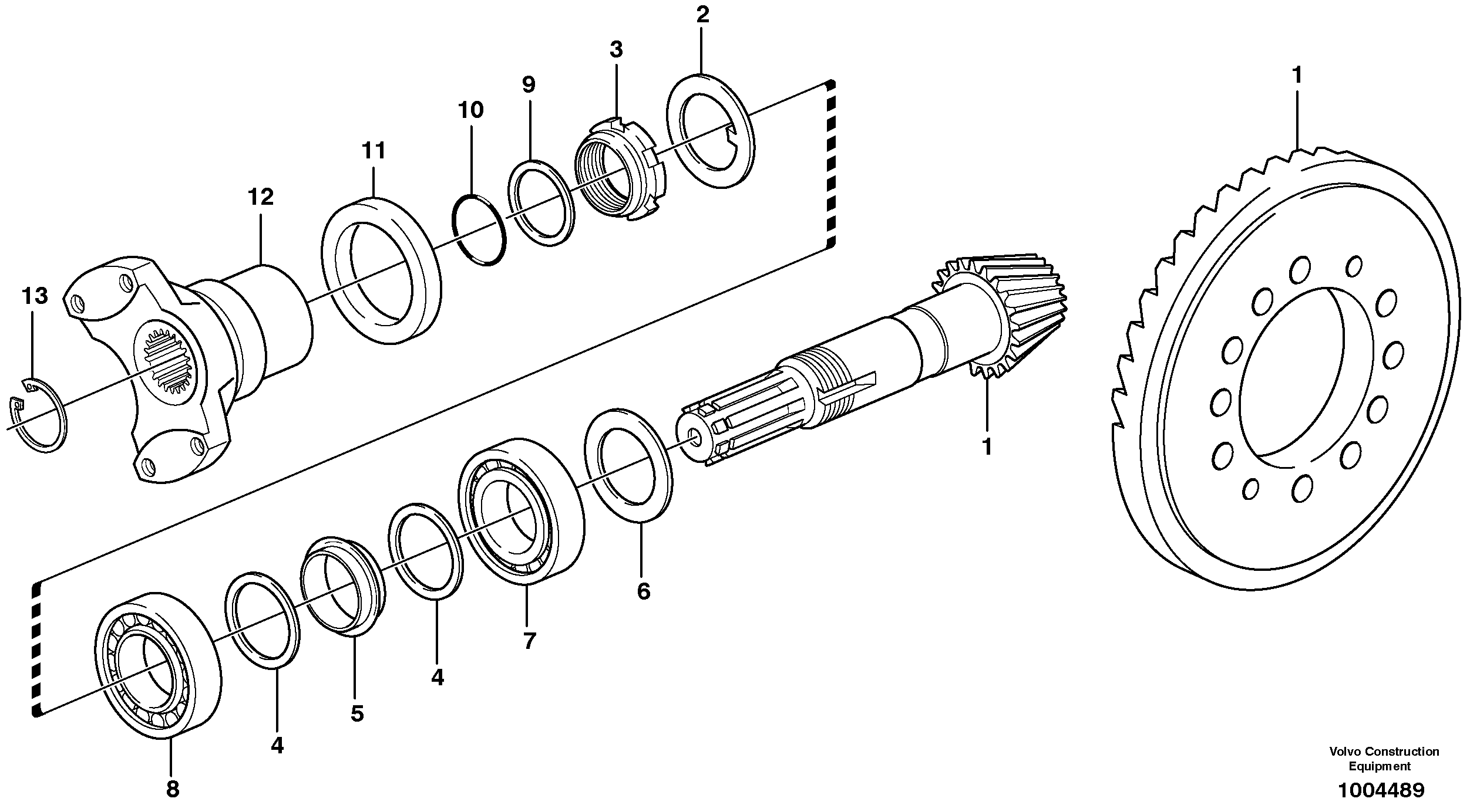 Схема запчастей Volvo BL70 - 41508 Шестерня BL70