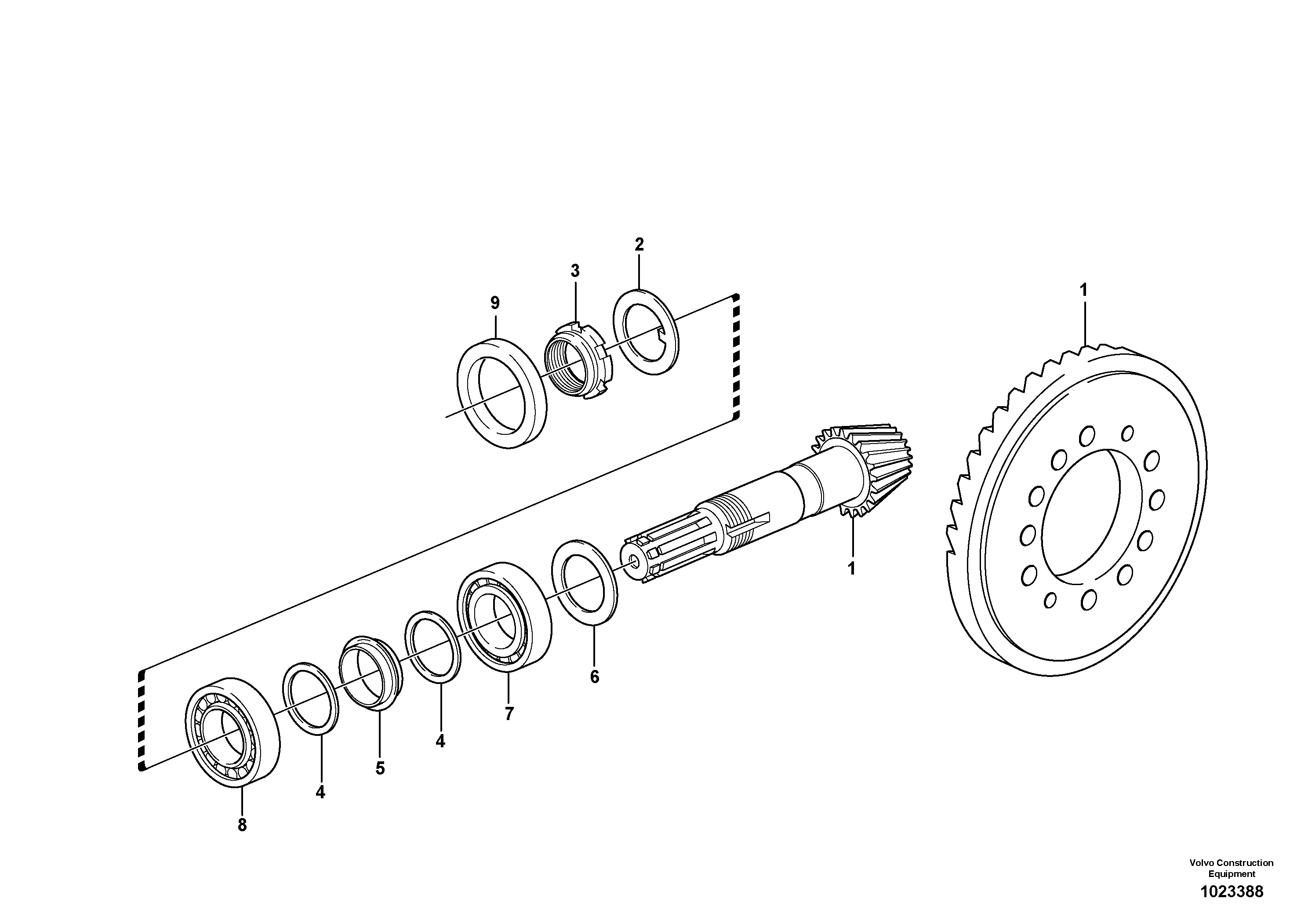 Схема запчастей Volvo BL70 - 41509 Шестерня BL70