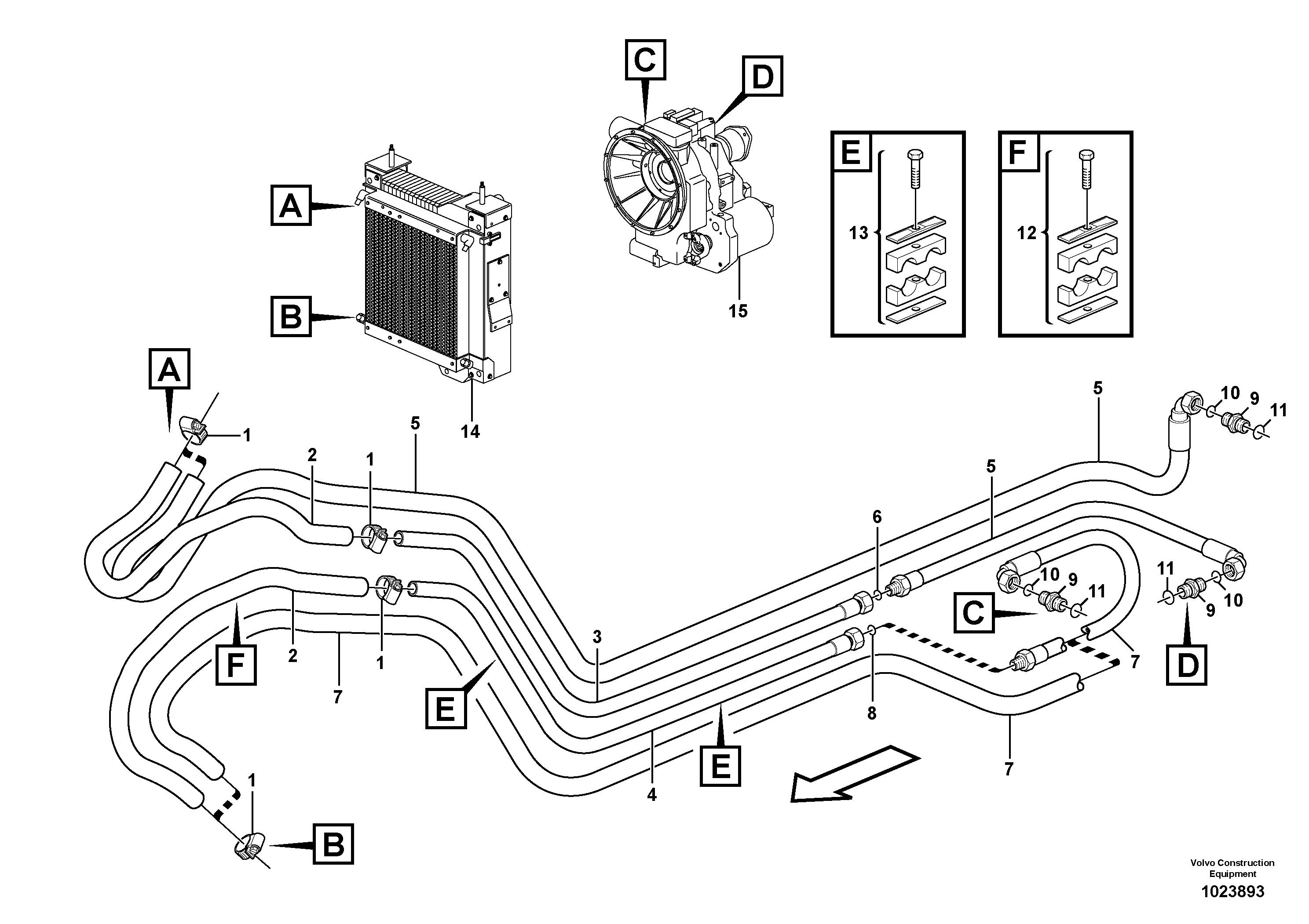 Схема запчастей Volvo BL70 - 38264 Oil cooler, transmission BL70