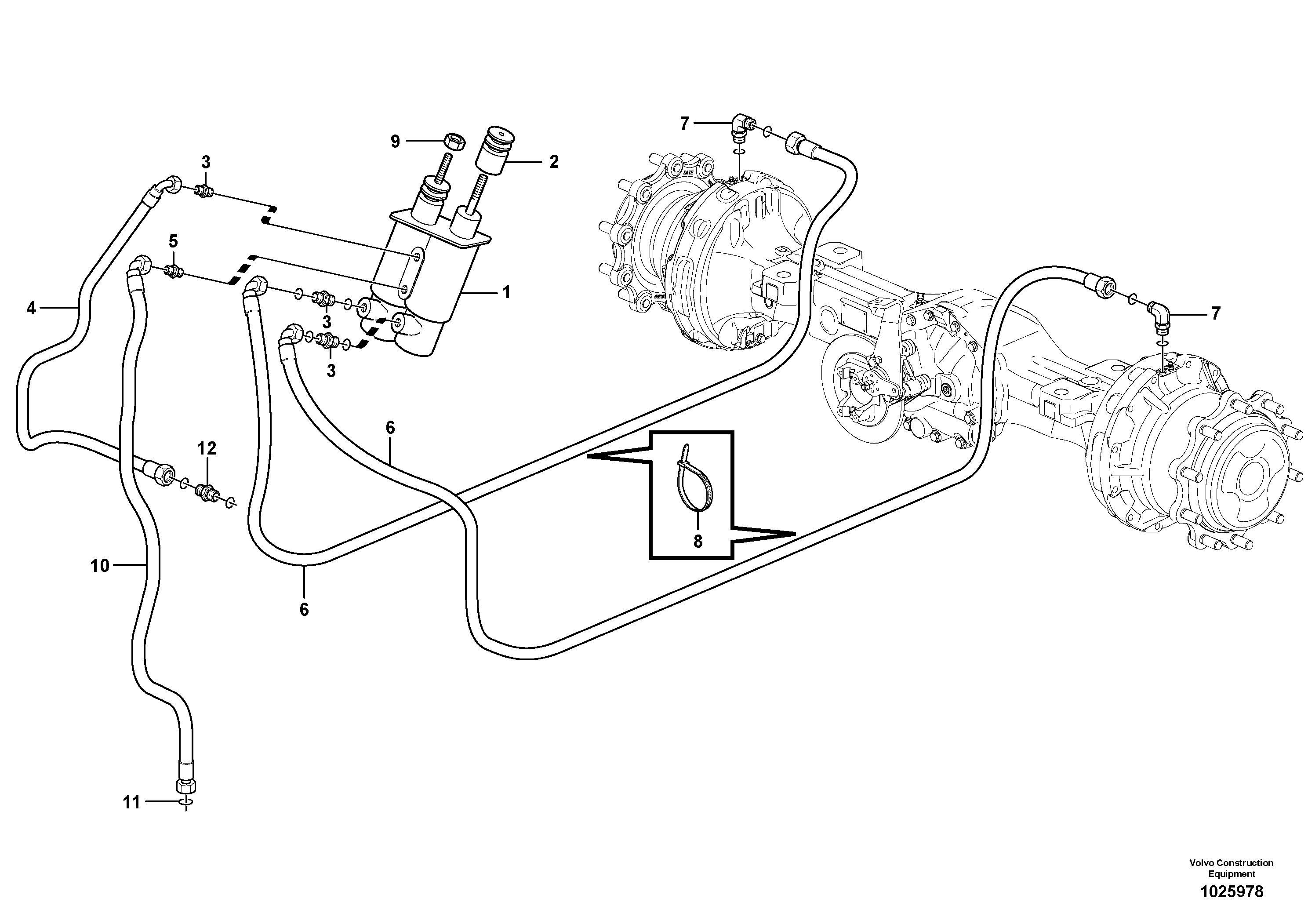 Схема запчастей Volvo BL70 - 54807 Wheel brake, rear BL70