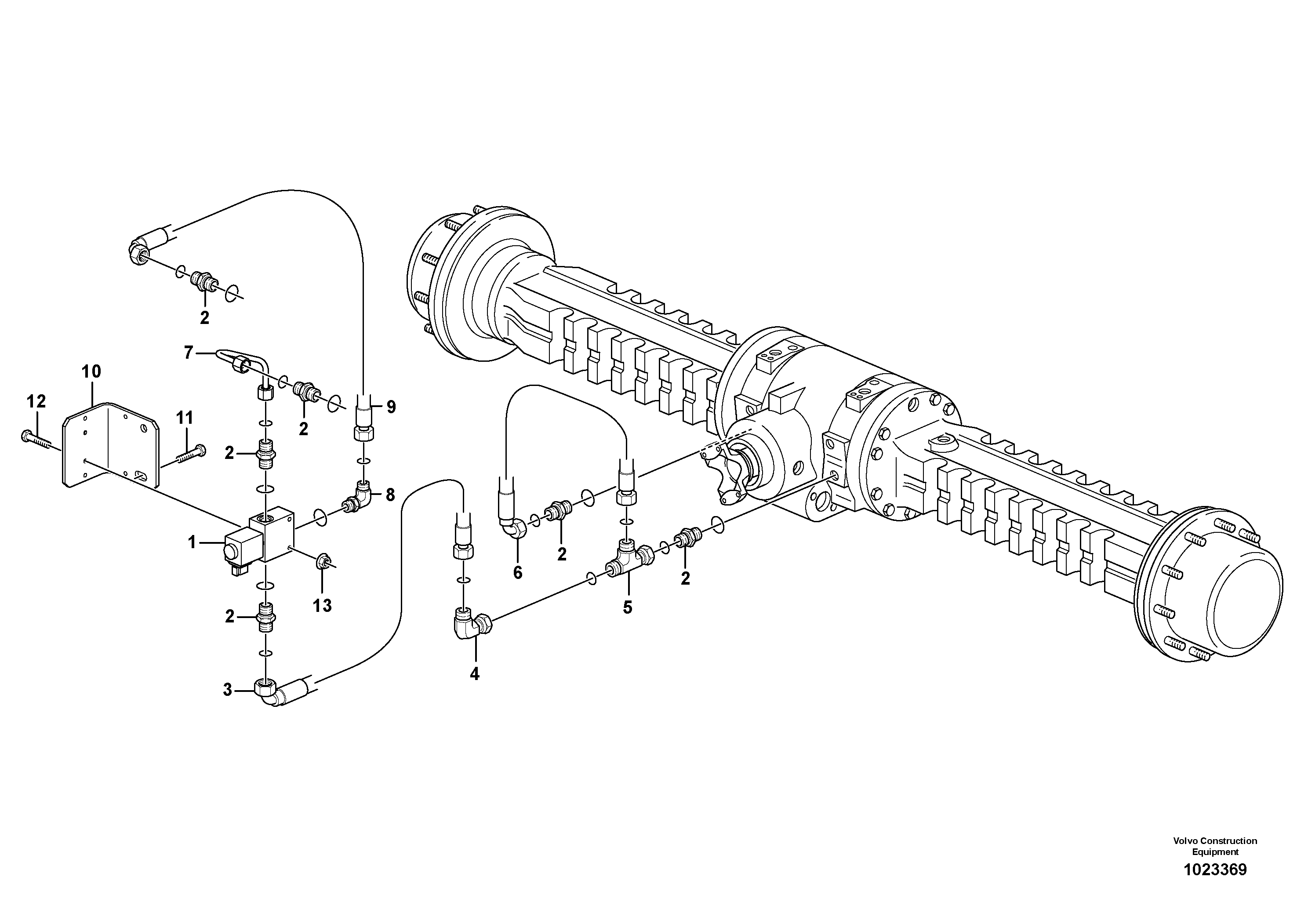 Схема запчастей Volvo BL70 - 53706 Hydraulic parking brake BL70