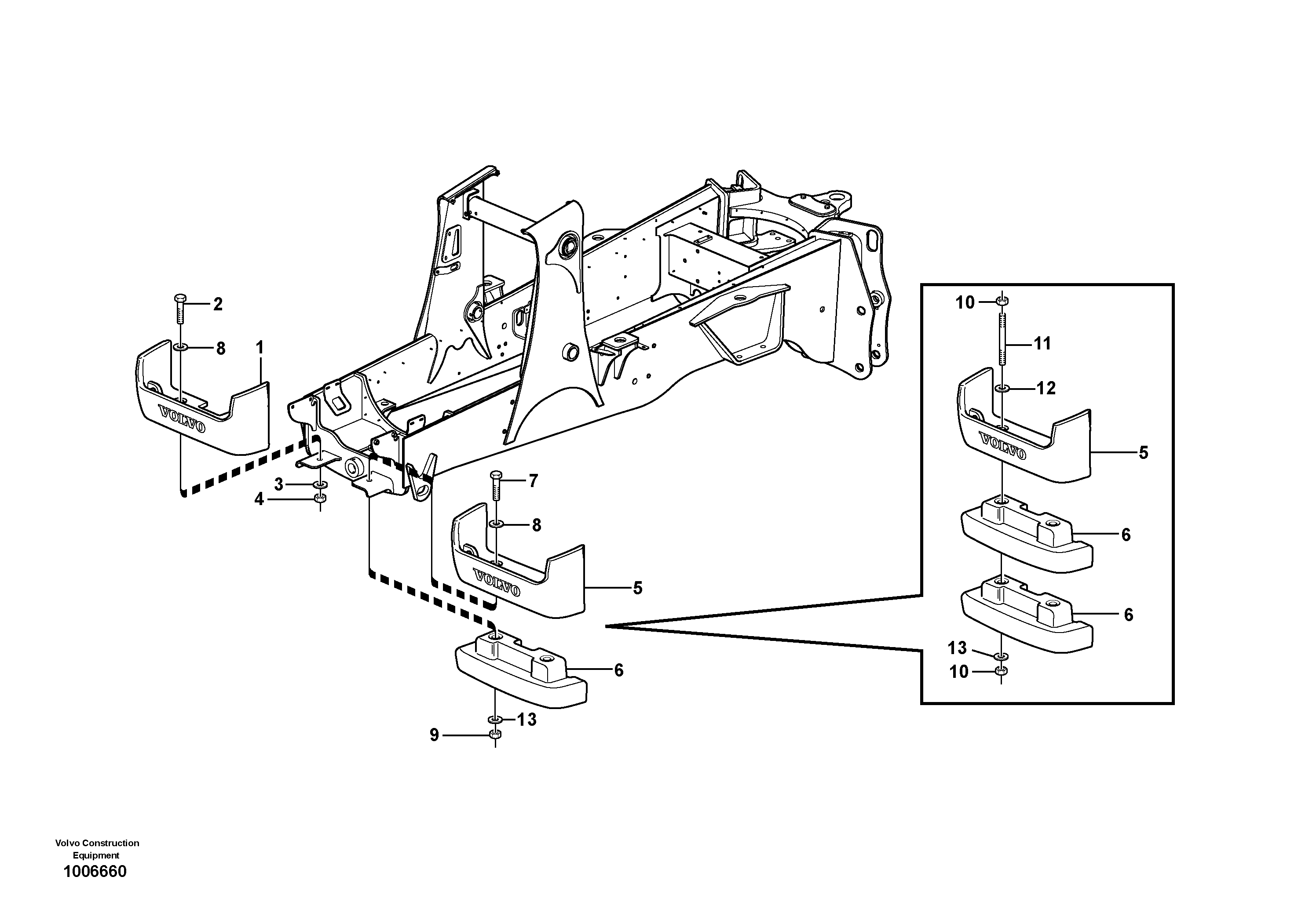 Схема запчастей Volvo BL70 - 739 Противовес BL70