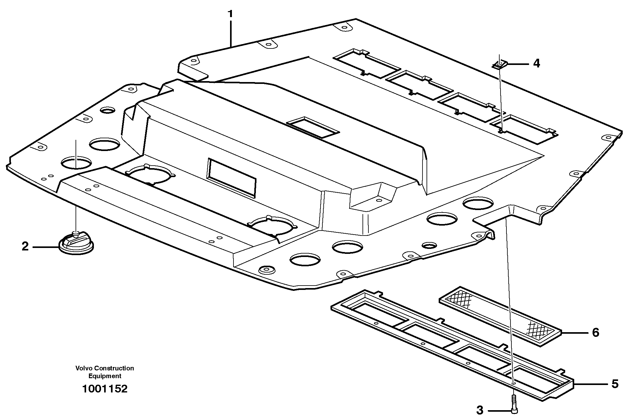 Схема запчастей Volvo BL70 - 39696 Interior components BL70