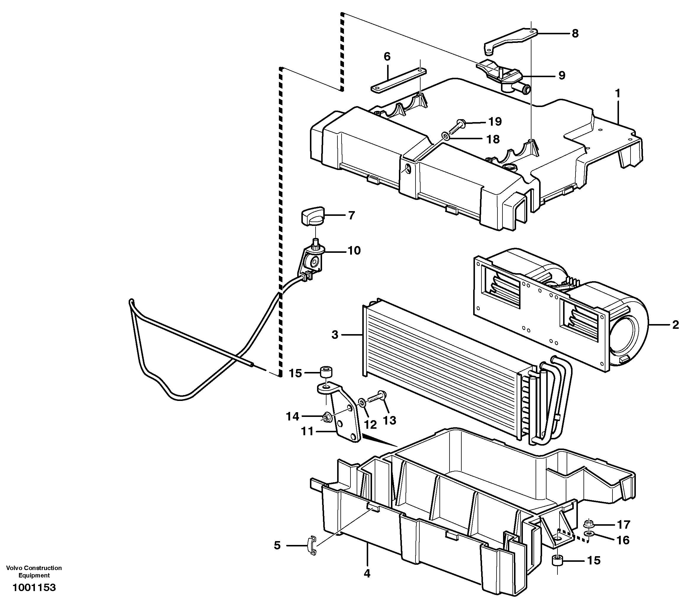 Схема запчастей Volvo BL70 - 39704 Cab heater BL70