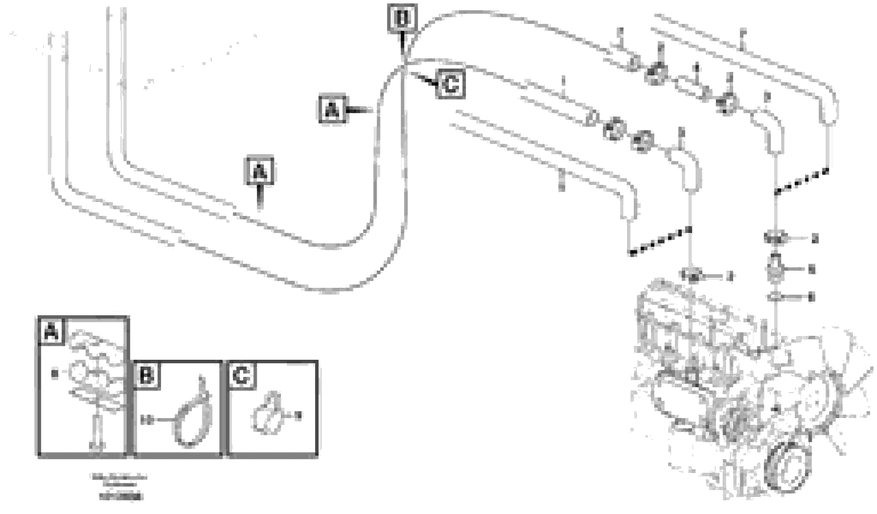 Схема запчастей Volvo BL70 - 39705 Cab heater with connectors BL70