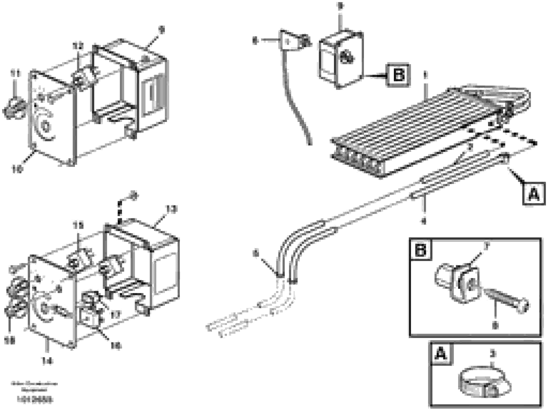 Схема запчастей Volvo BL70 - 85840 Radiator and control BL70