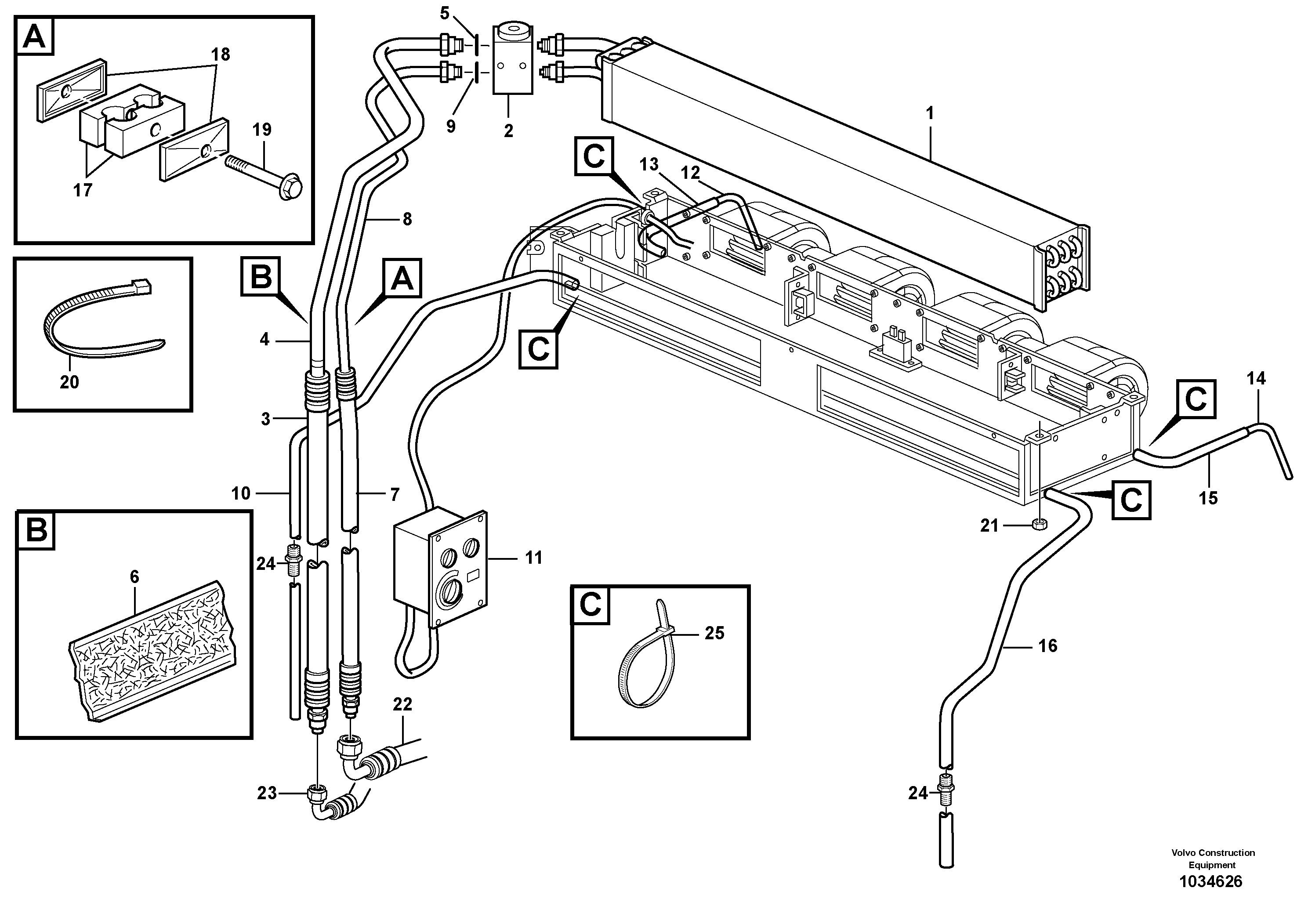 Схема запчастей Volvo BL70 - 83265 Evaporator, assembly BL70