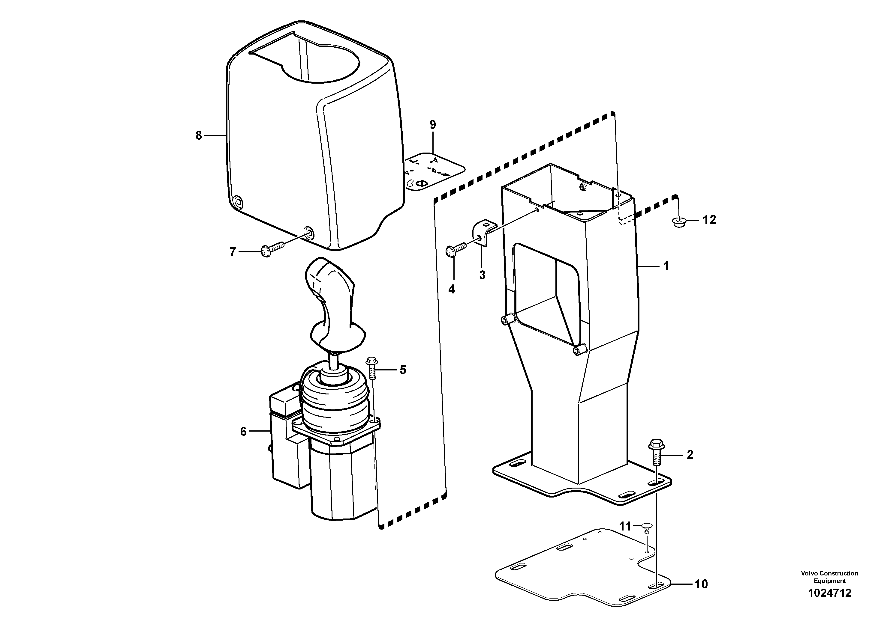 Схема запчастей Volvo BL70 - 7454 Cover for servo valves BL70