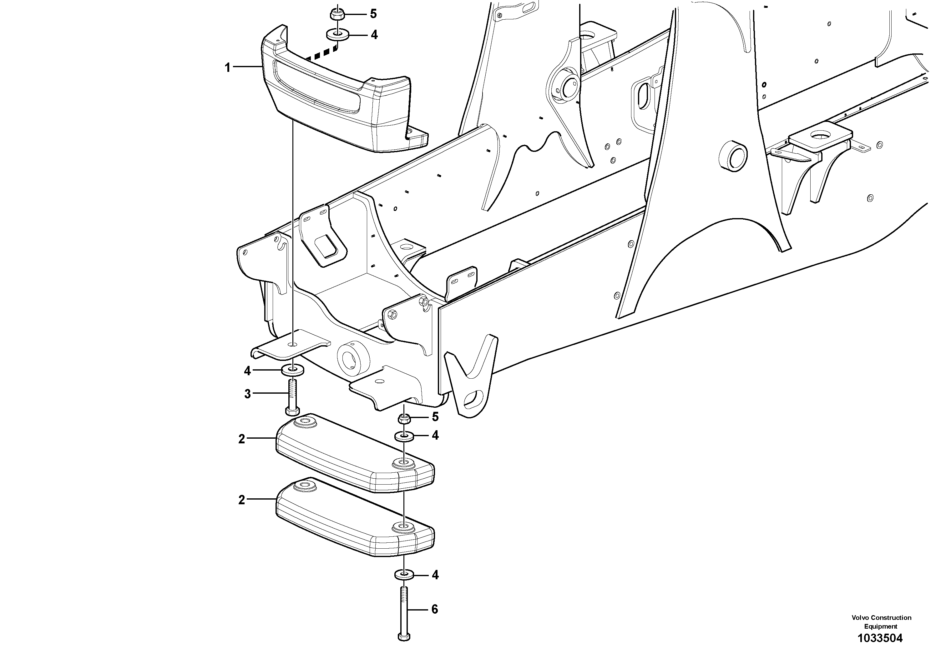 Схема запчастей Volvo BL70 - 43752 Противовес BL70 S/N 11489 -