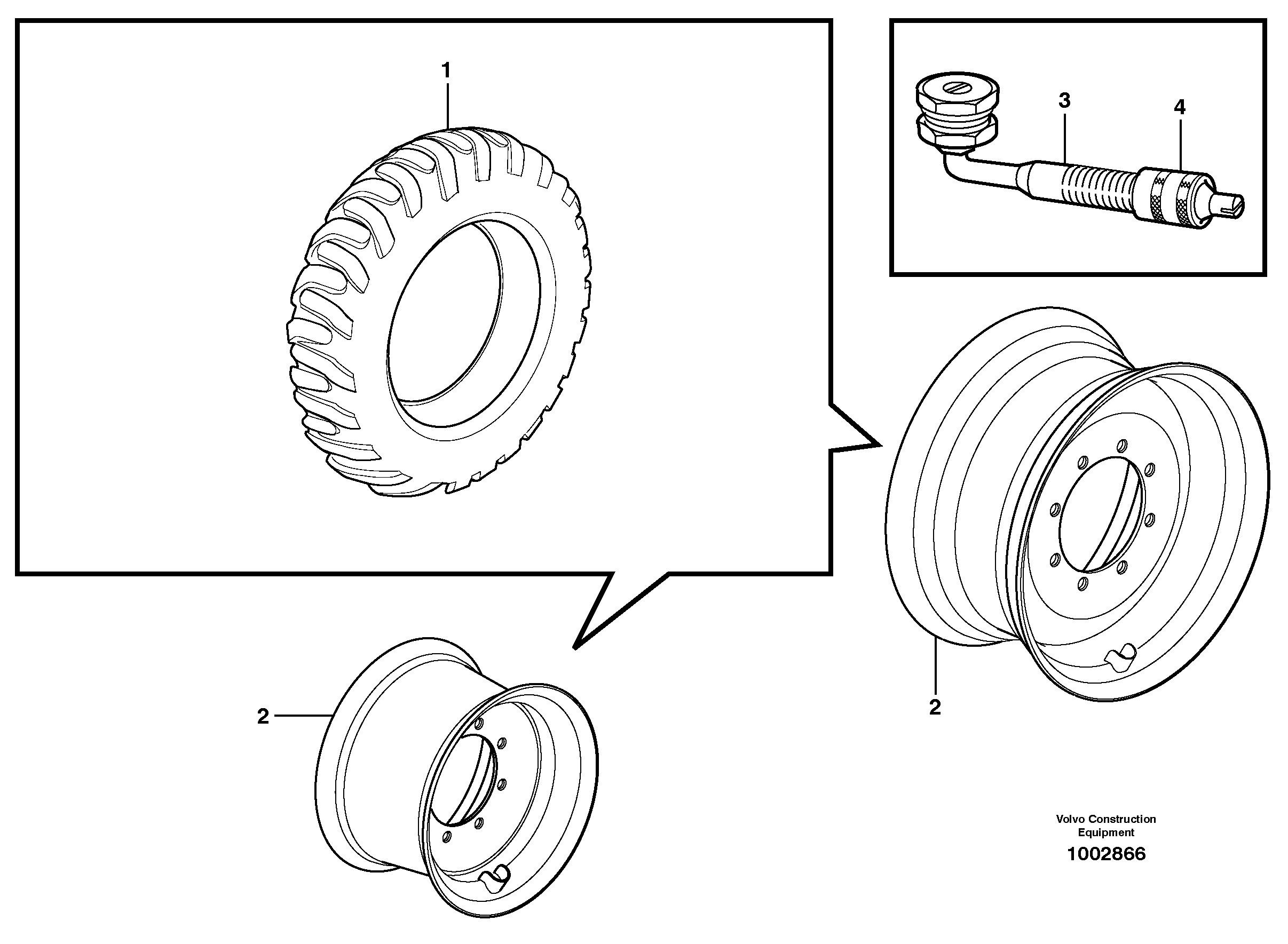 Схема запчастей Volvo BL71 - 59936 Wheel BL71