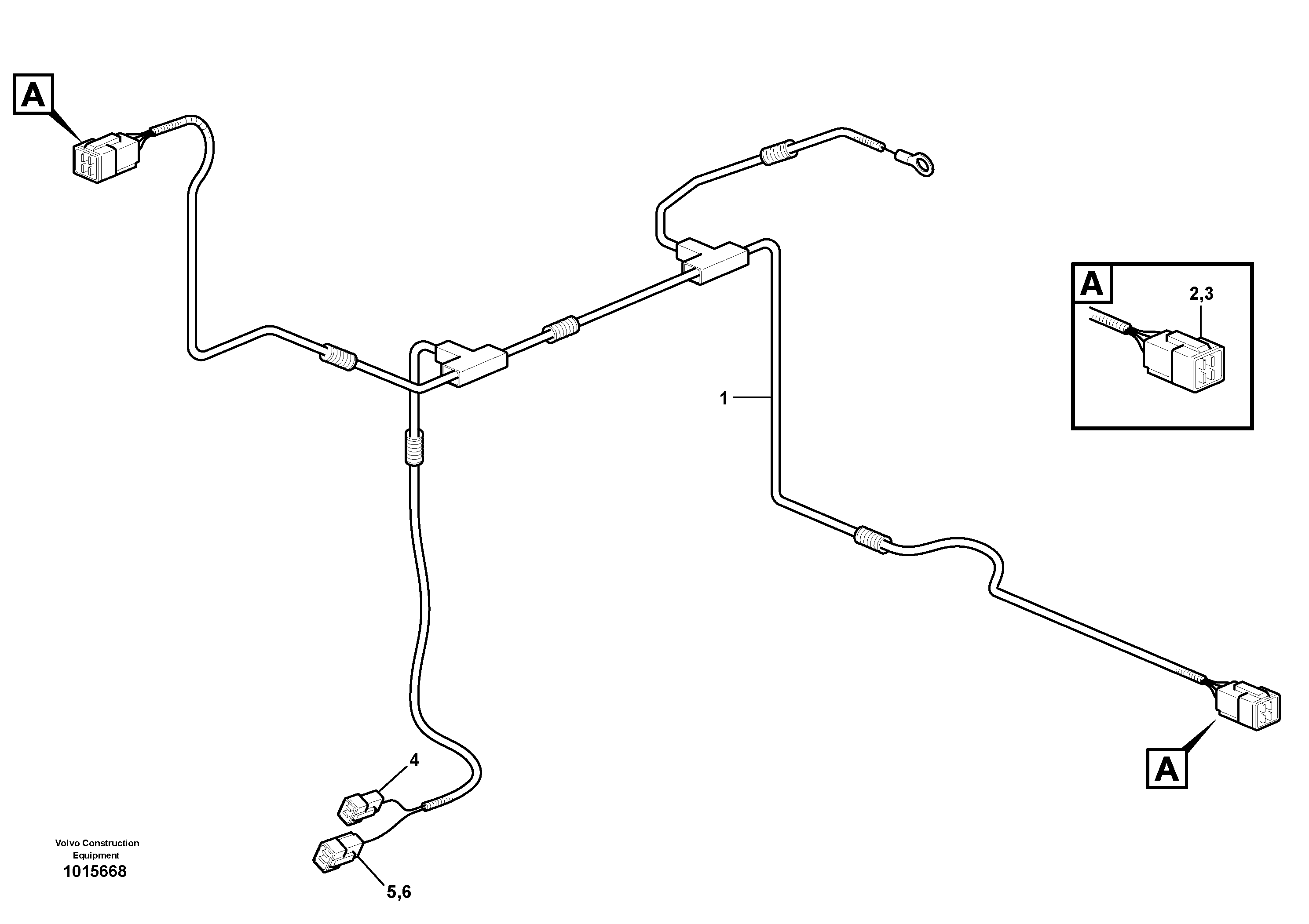 Схема запчастей Volvo BL71 - 450 Wire harness 4 in 1 BL71PLUS