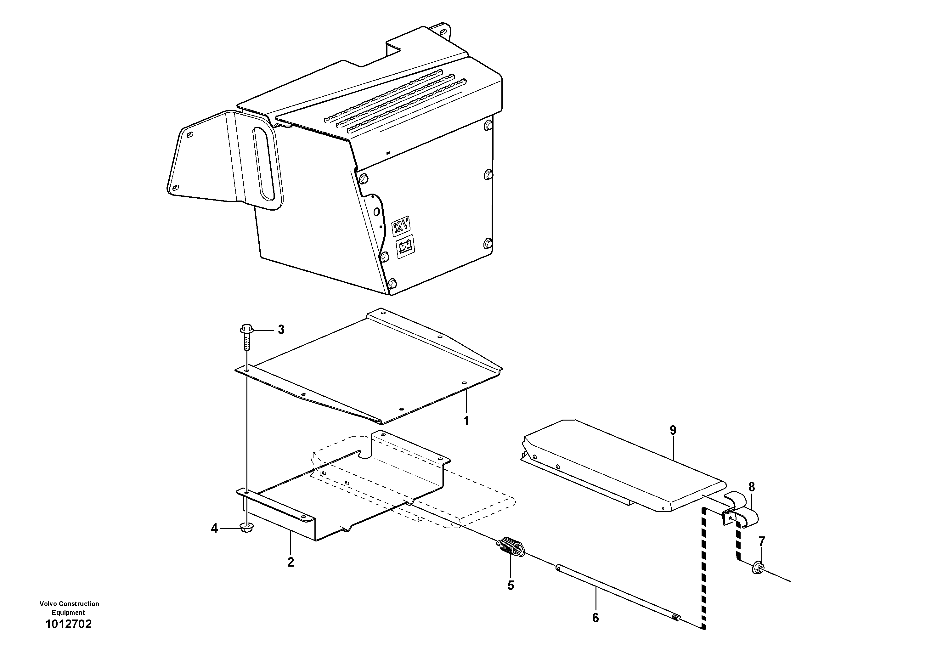 Схема запчастей Volvo BL71 - 45694 Stop block holder BL71 S/N 16827 -