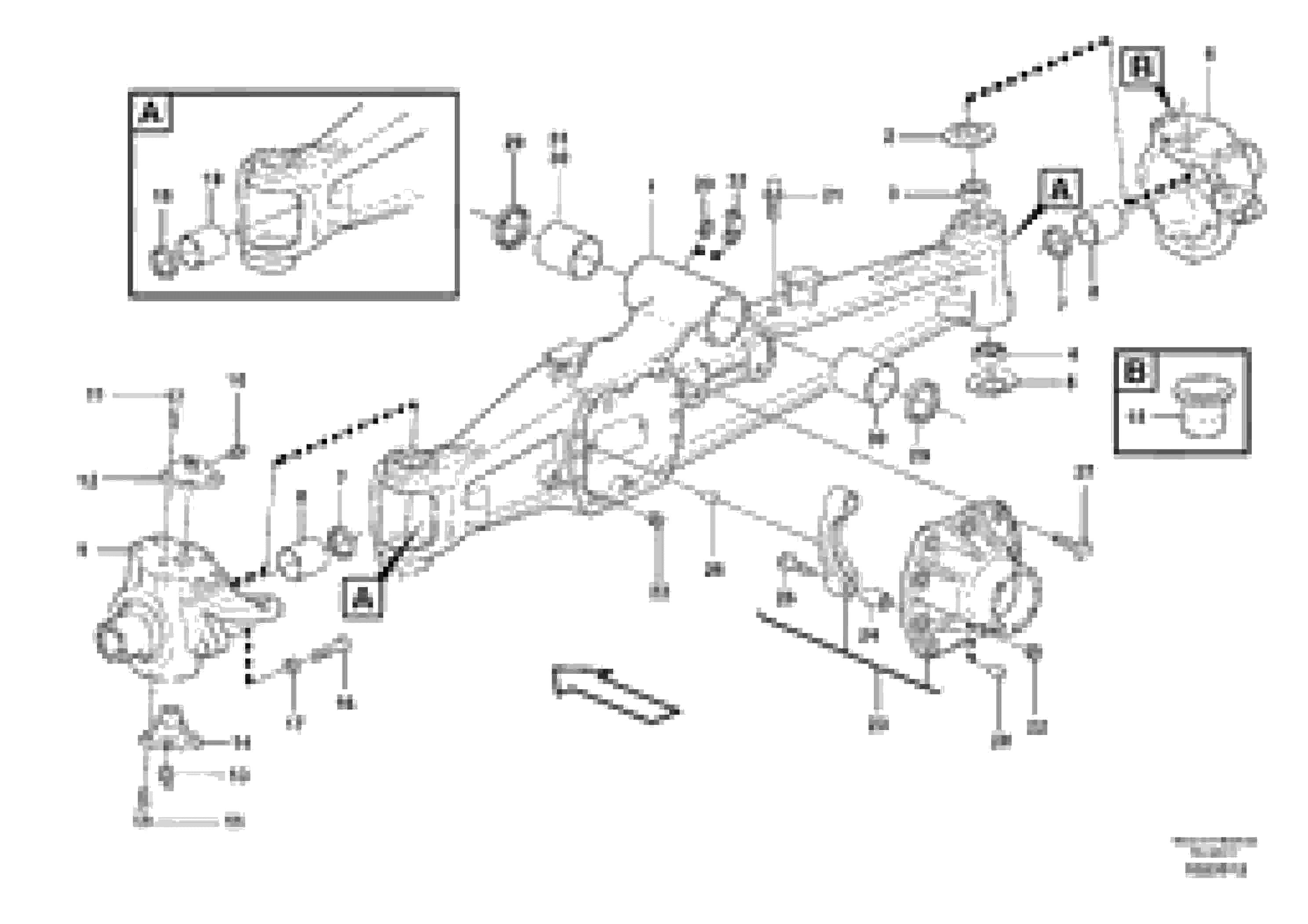 Схема запчастей Volvo BL71 - 70472 Planetary axle, front BL71