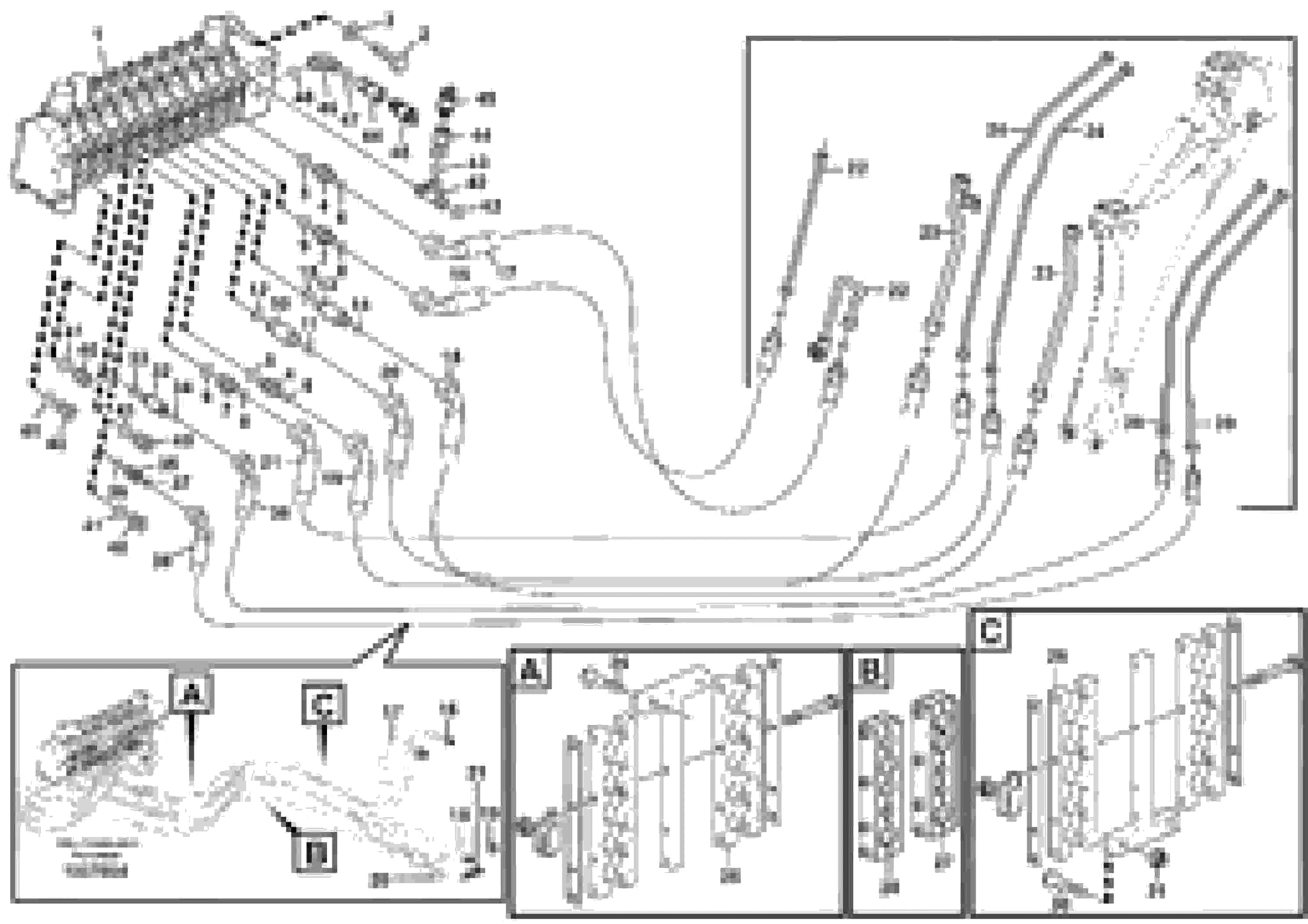 Схема запчастей Volvo BL71 - 3015 Hydraulic system, excavator BL71