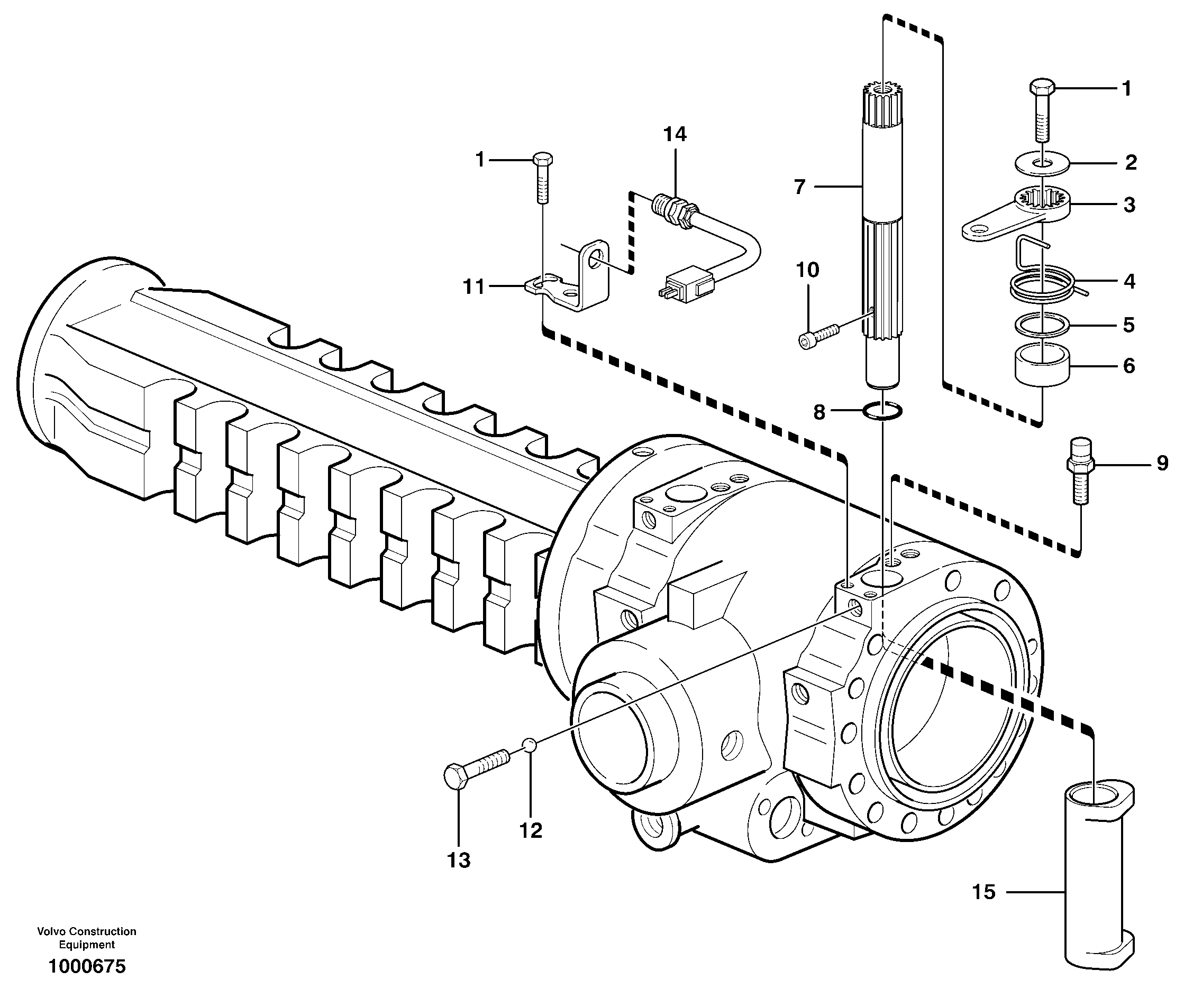 Схема запчастей Volvo BL71 - 3867 Brake operation rear BL71