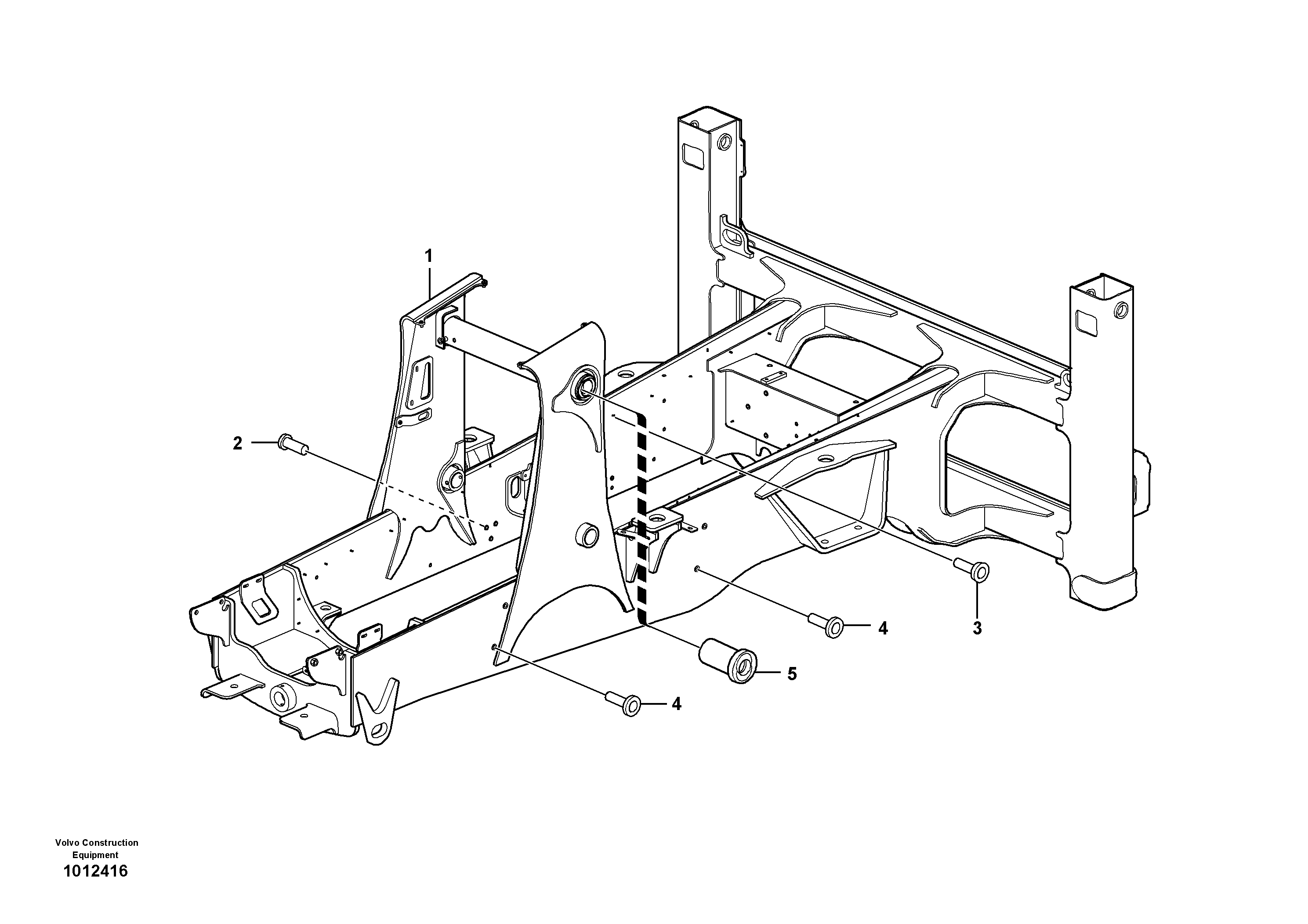 Схема запчастей Volvo BL71 - 62612 Frame BL71PLUS