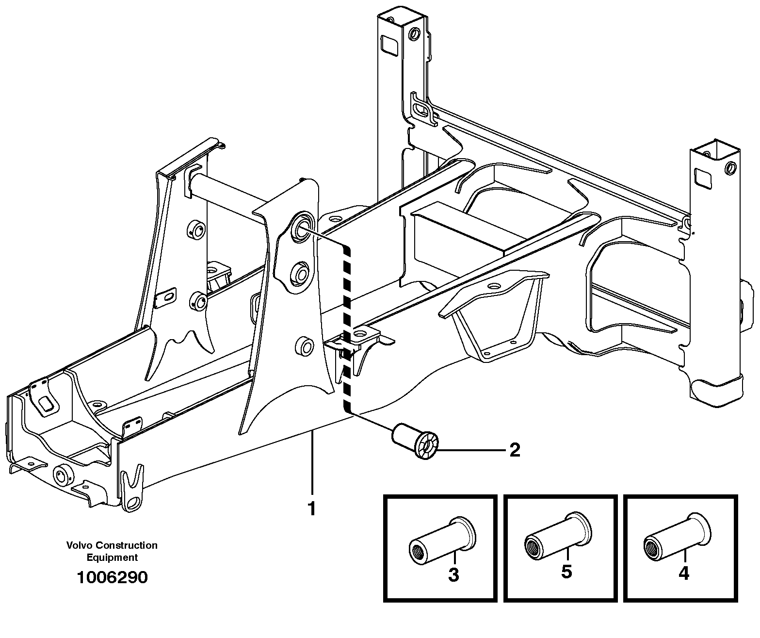 Схема запчастей Volvo BL71 - 11404 Frame BL71