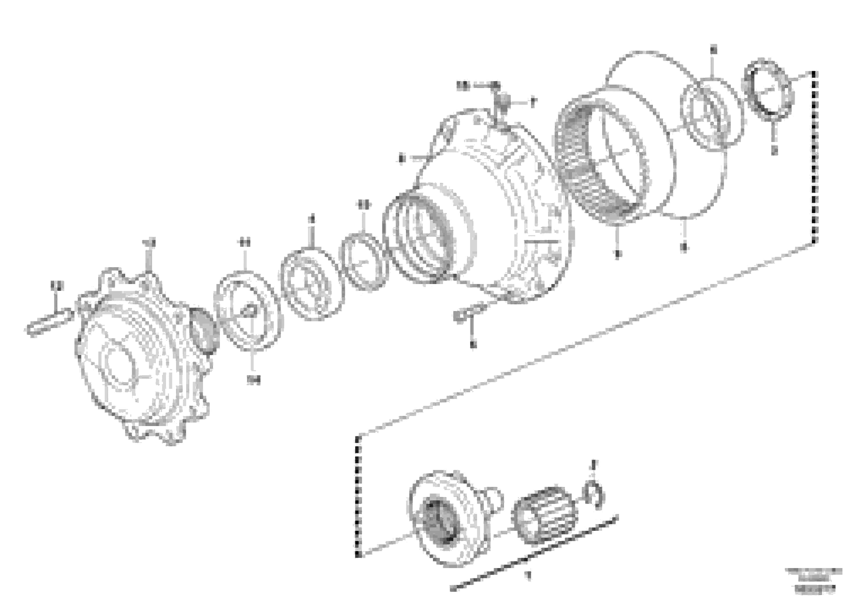 Схема запчастей Volvo BL71 - 101404 Hub reduction, rear axle BL71PLUS S/N 10495 -