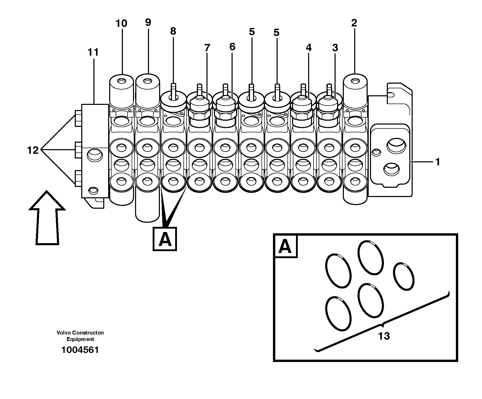 Схема запчастей Volvo BL71 - 101931 Valve body BL71