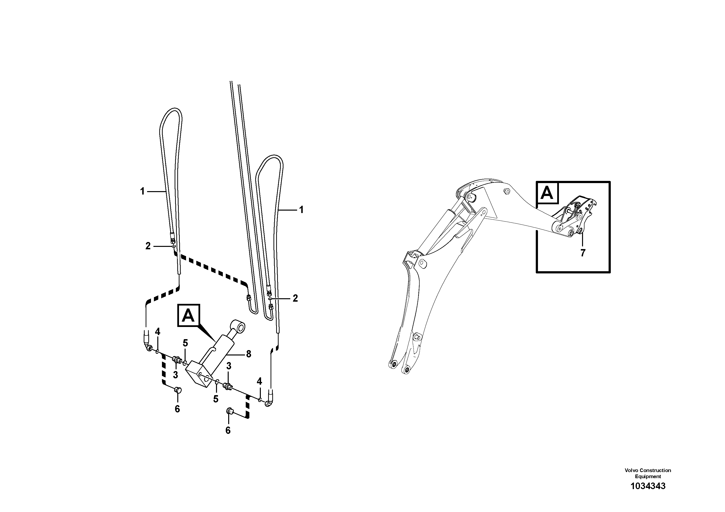 Схема запчастей Volvo BL71 - 42778 Hydraulic attachment bracket digger BL71 S/N 16827 -