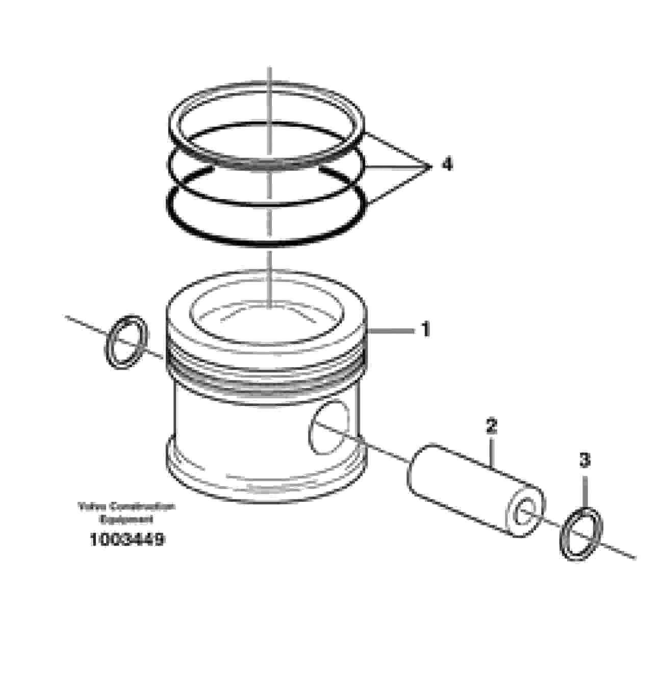 Схема запчастей Volvo BL71 - 78143 Pistons BL71