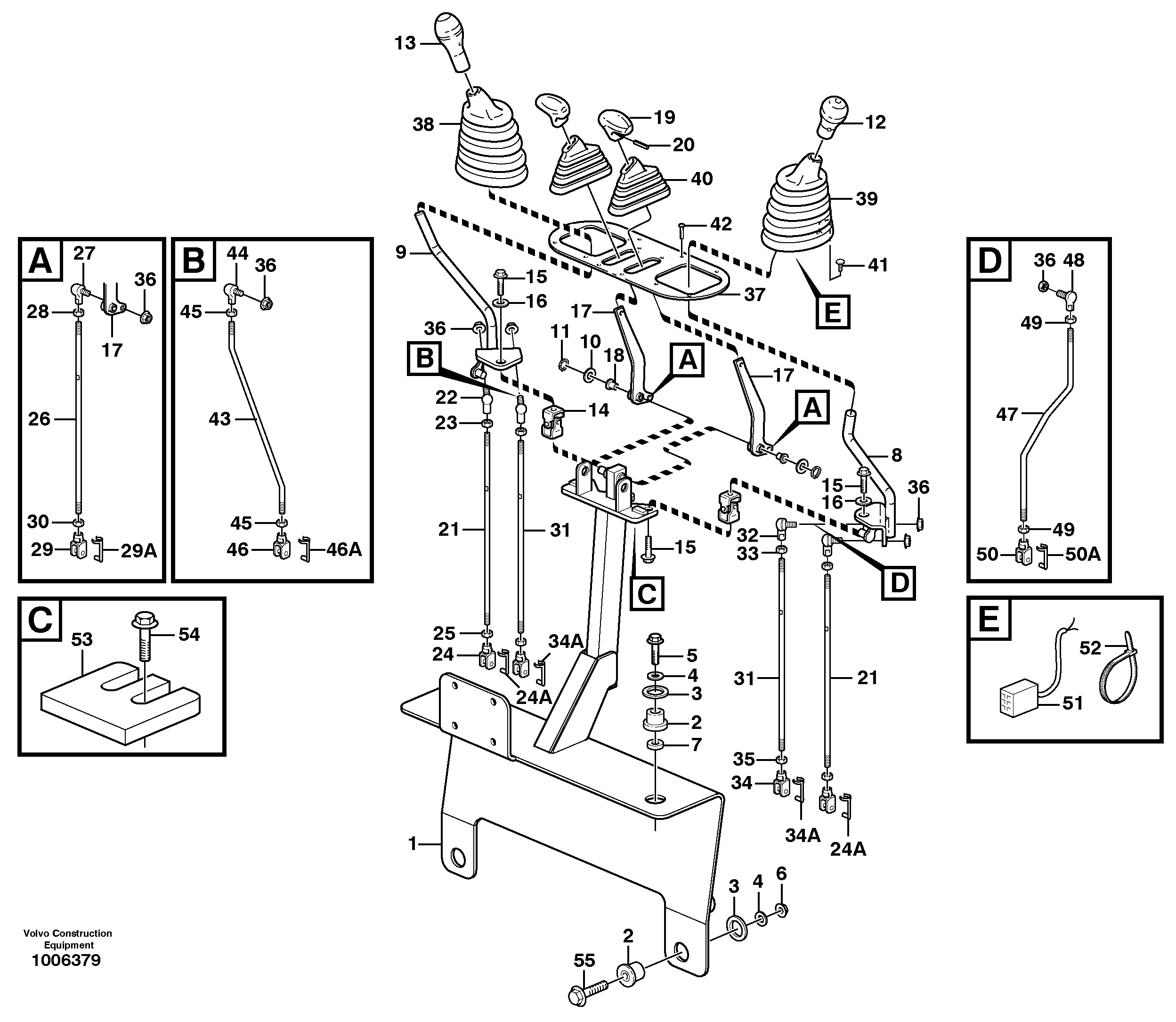 Схема запчастей Volvo BL71 - 59228 Controls BL71