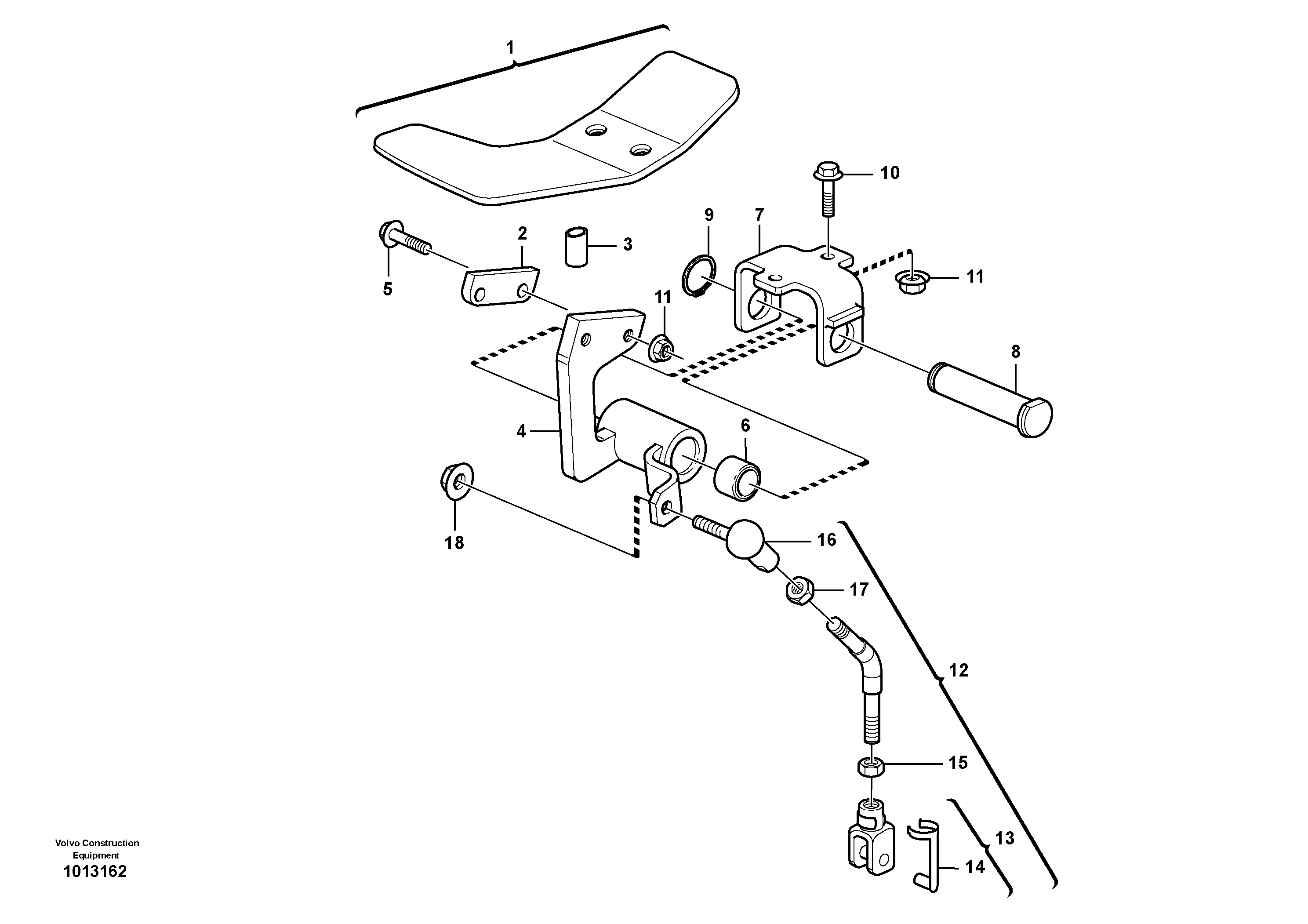 Схема запчастей Volvo BL71 - 84088 Pedal BL71