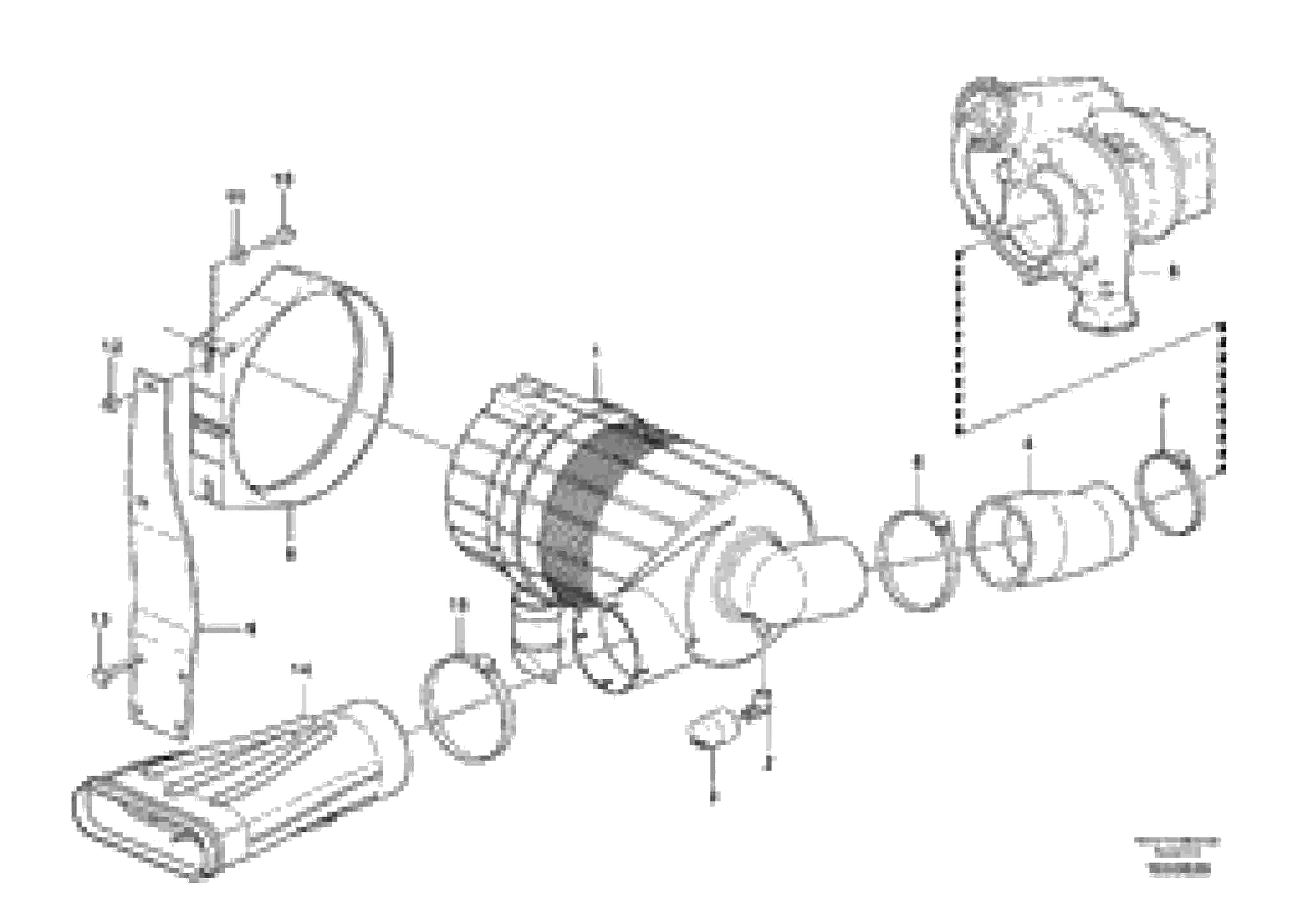 Схема запчастей Volvo BL71 - 75612 Air filter with fitting parts BL71 S/N 16827 -