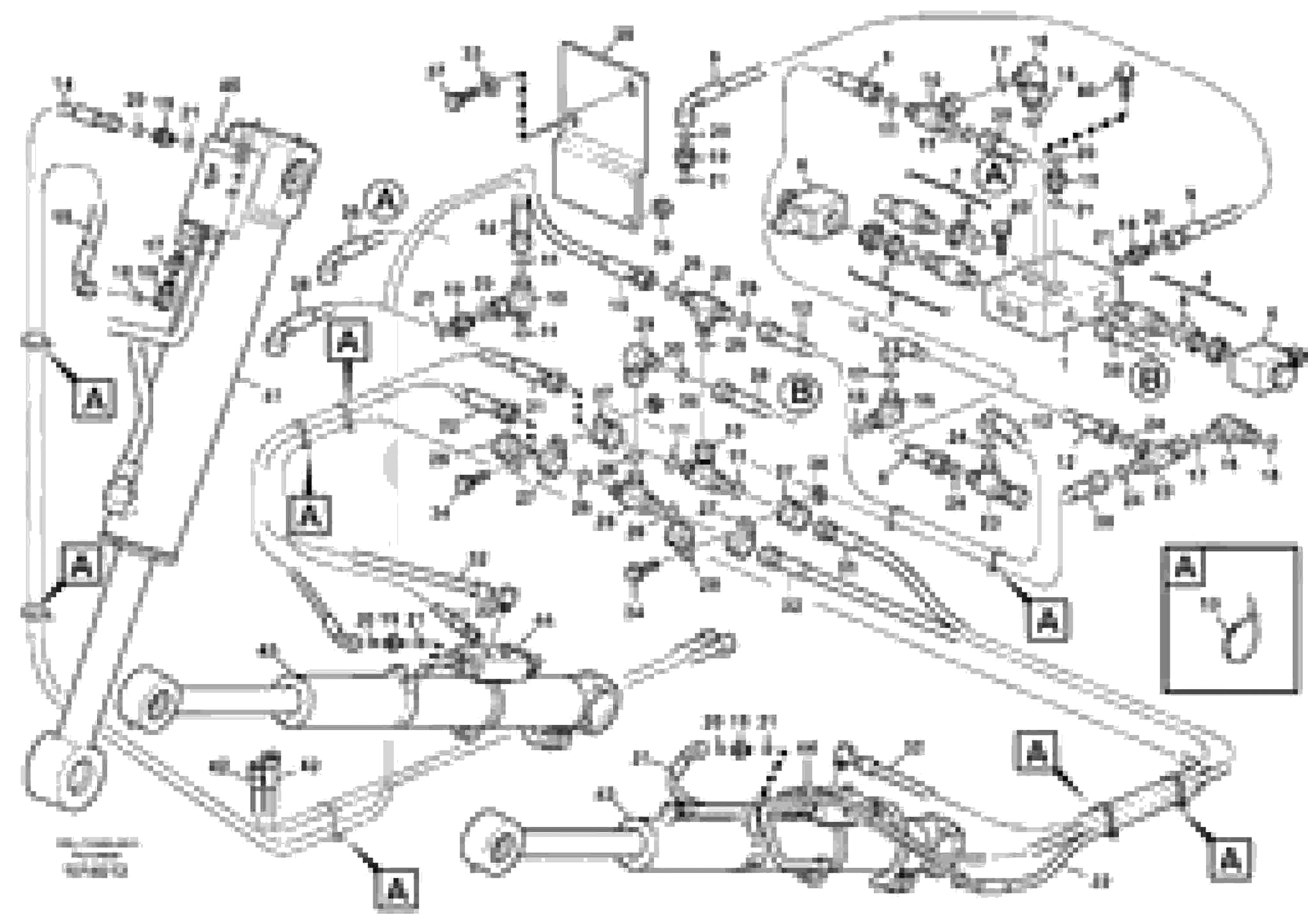 Схема запчастей Volvo BL71 - 50943 Hydraulic system loader safety valves BL71PLUS