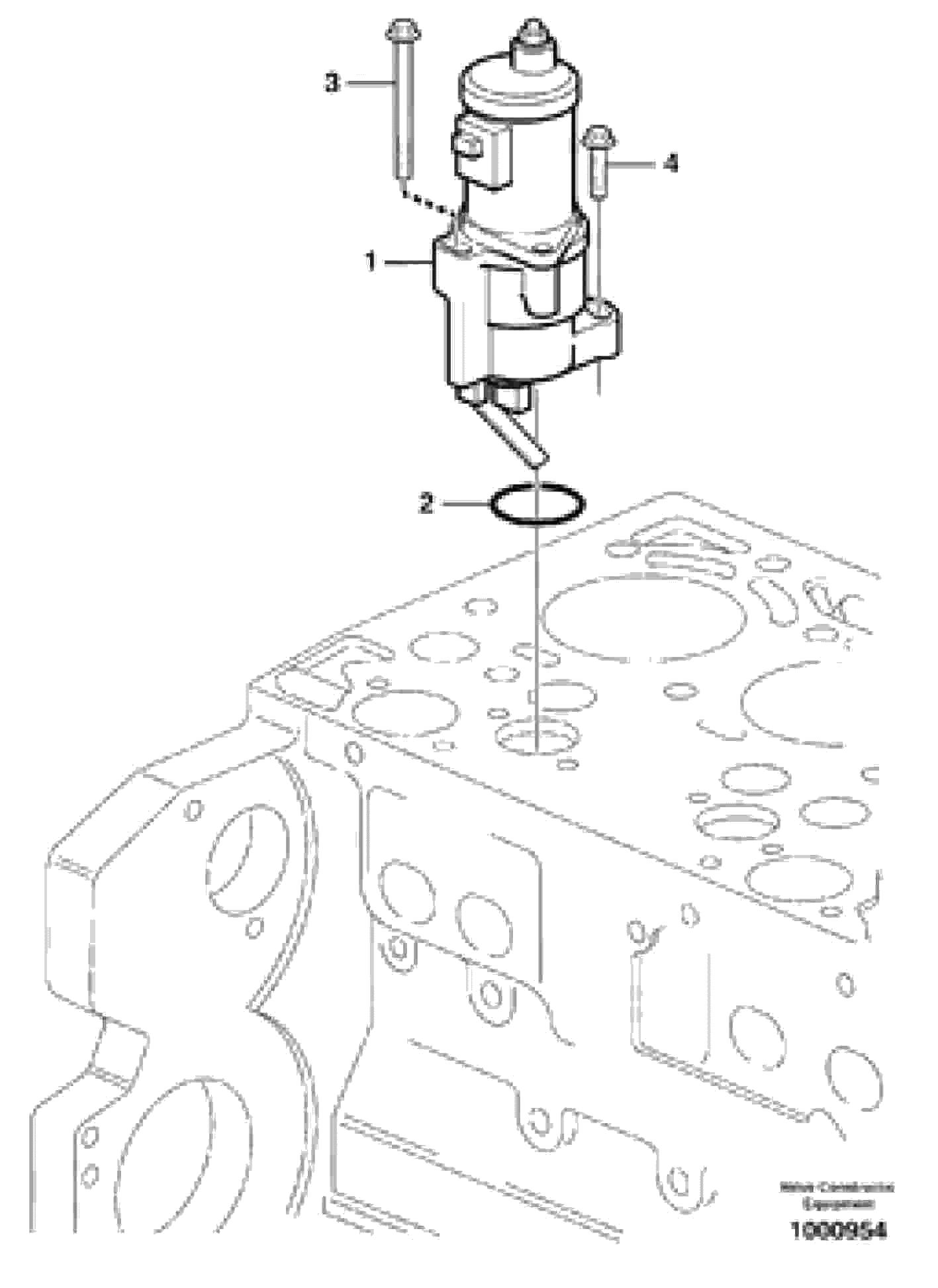 Схема запчастей Volvo BL71 - 55163 Shutdown device BL71 S/N 16827 -