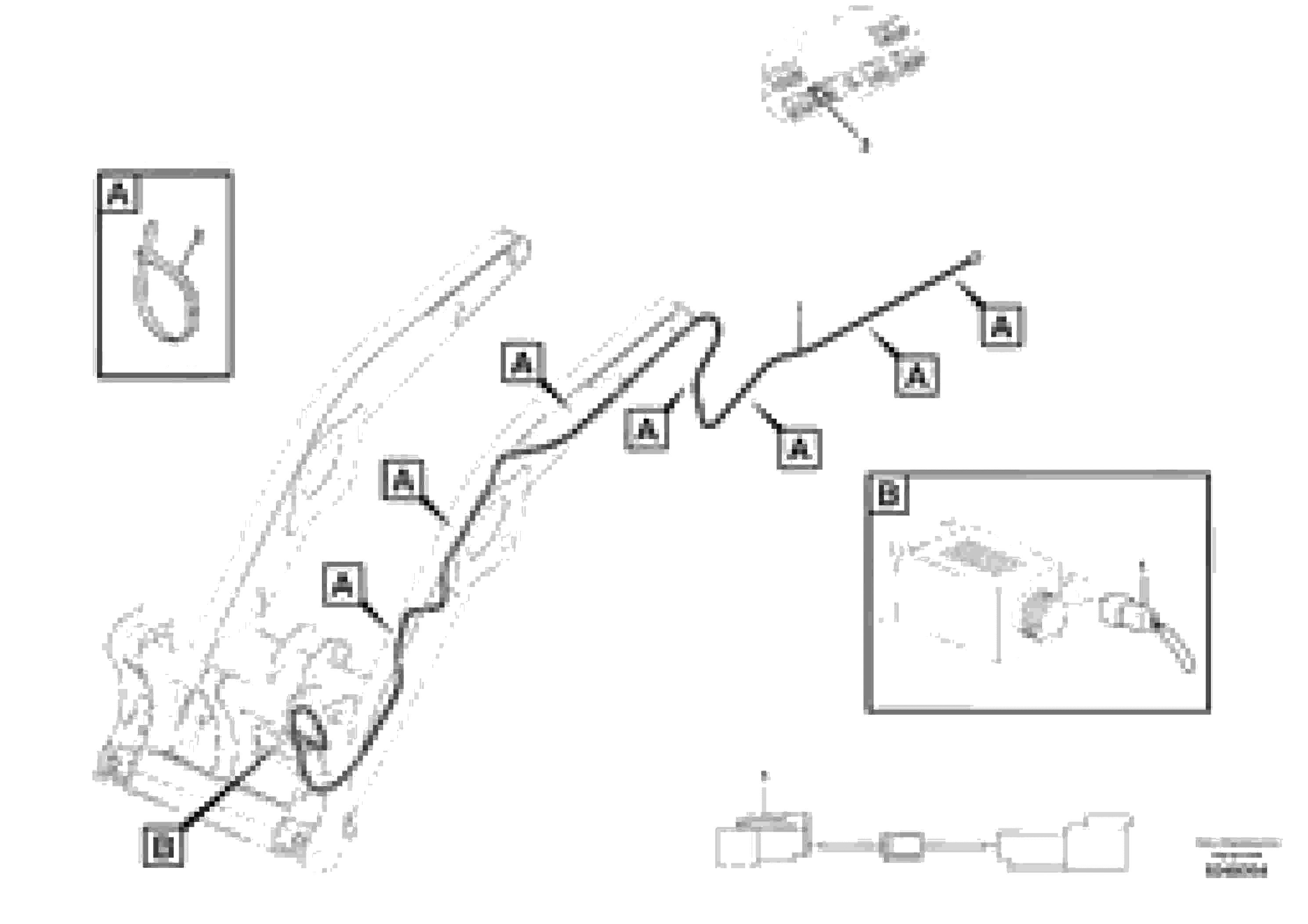 Схема запчастей Volvo BL71 - 31618 Cable harness, Loader Quick Attach BL71 S/N 16827 -