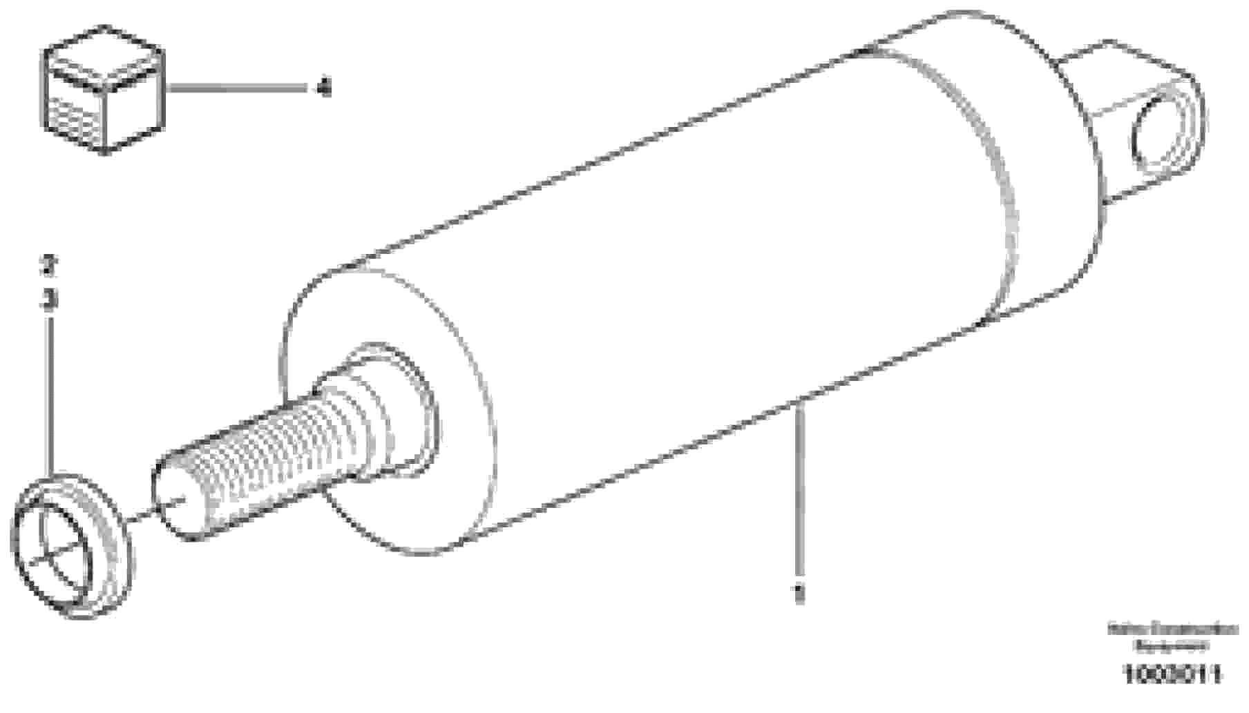 Схема запчастей Volvo BL71 - 46140 Lock cylinder BL71