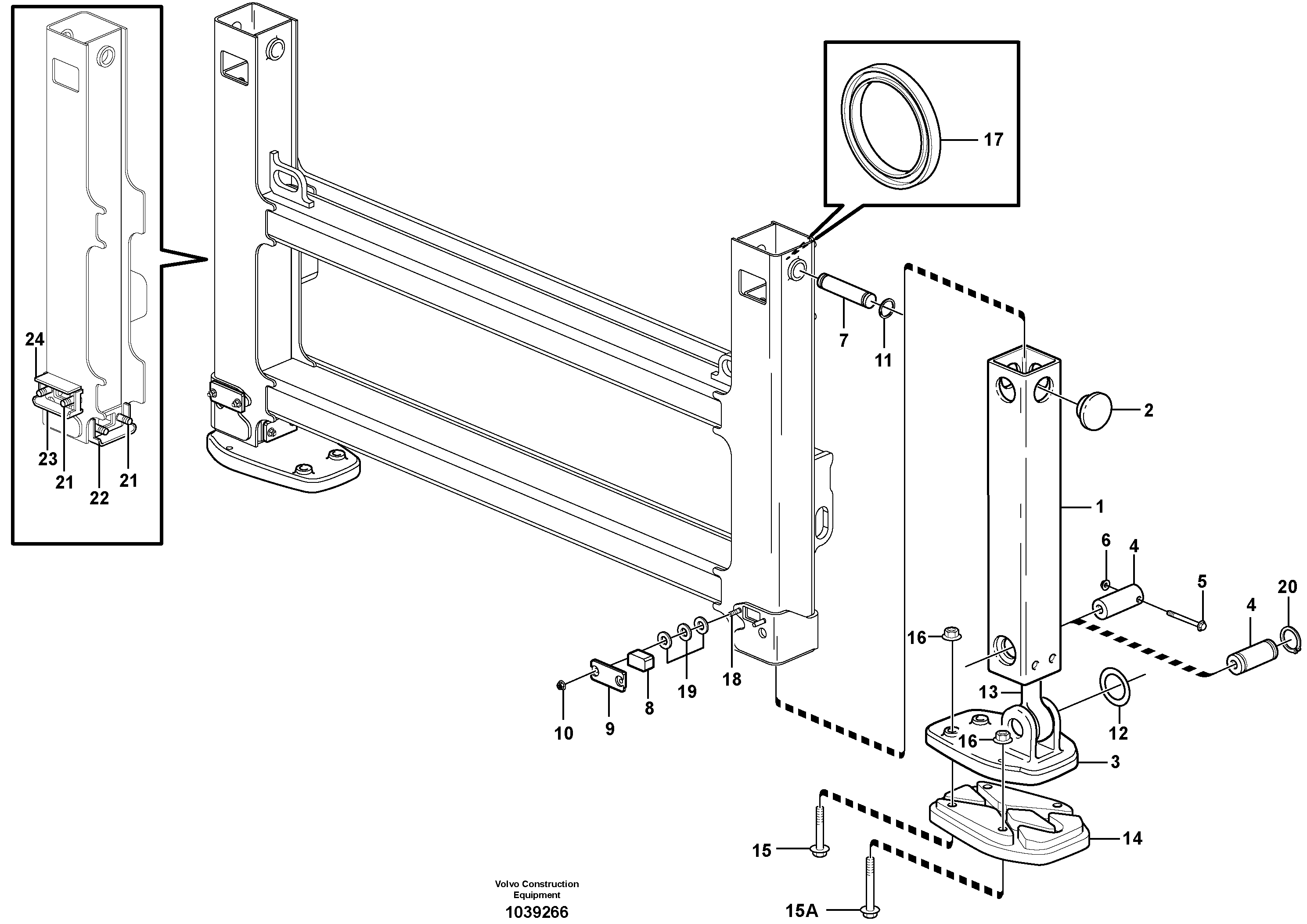 Схема запчастей Volvo BL71 - 95631 Stabilisers BL71