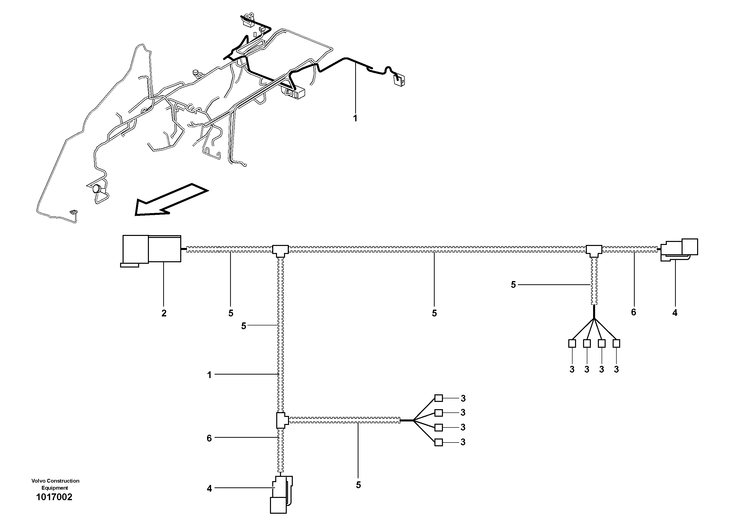 Схема запчастей Volvo BL71 - 1830 Cable harness, tail light BL71