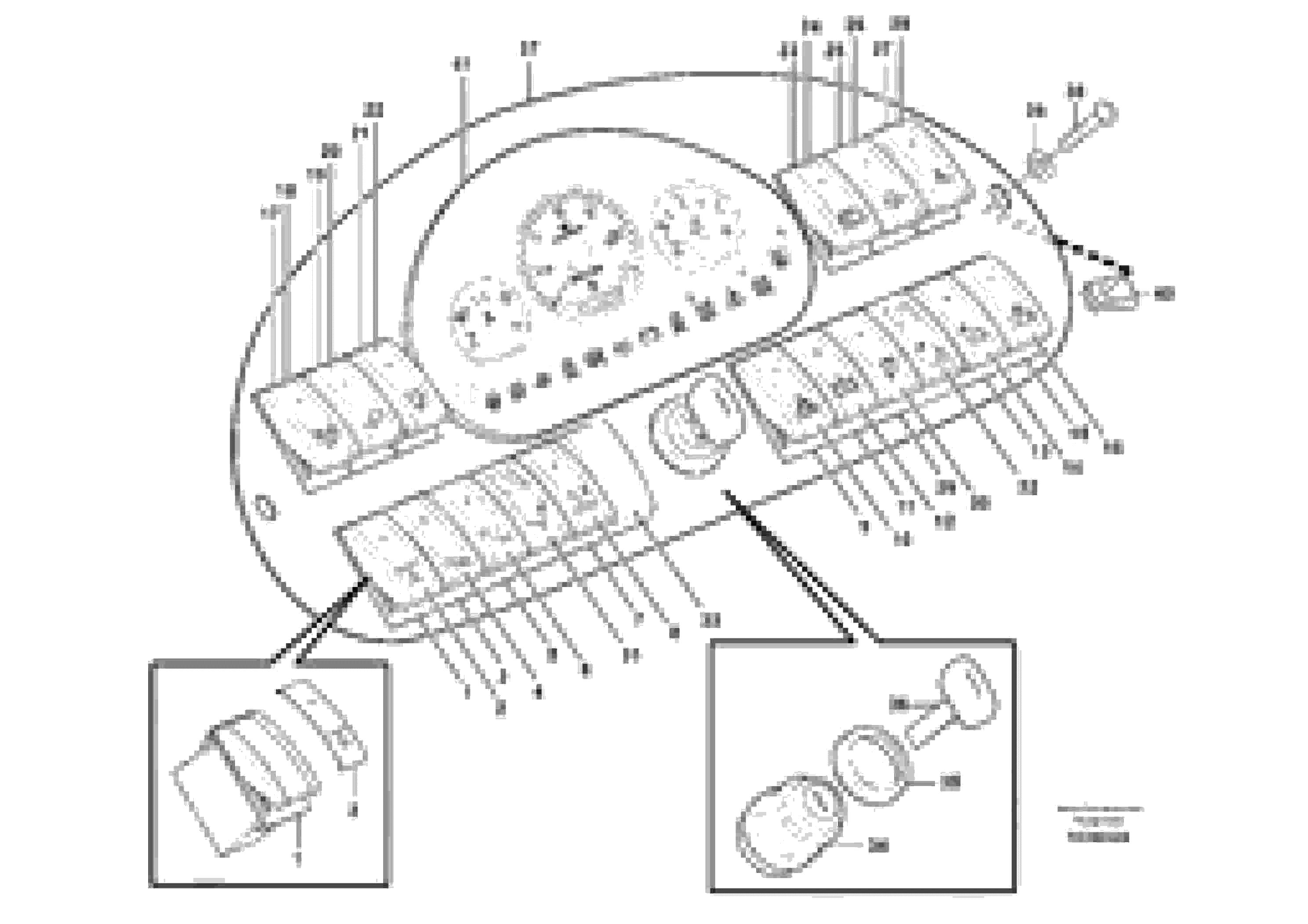 Схема запчастей Volvo BL71 - 106762 Switch panel BL71 S/N 16827 -