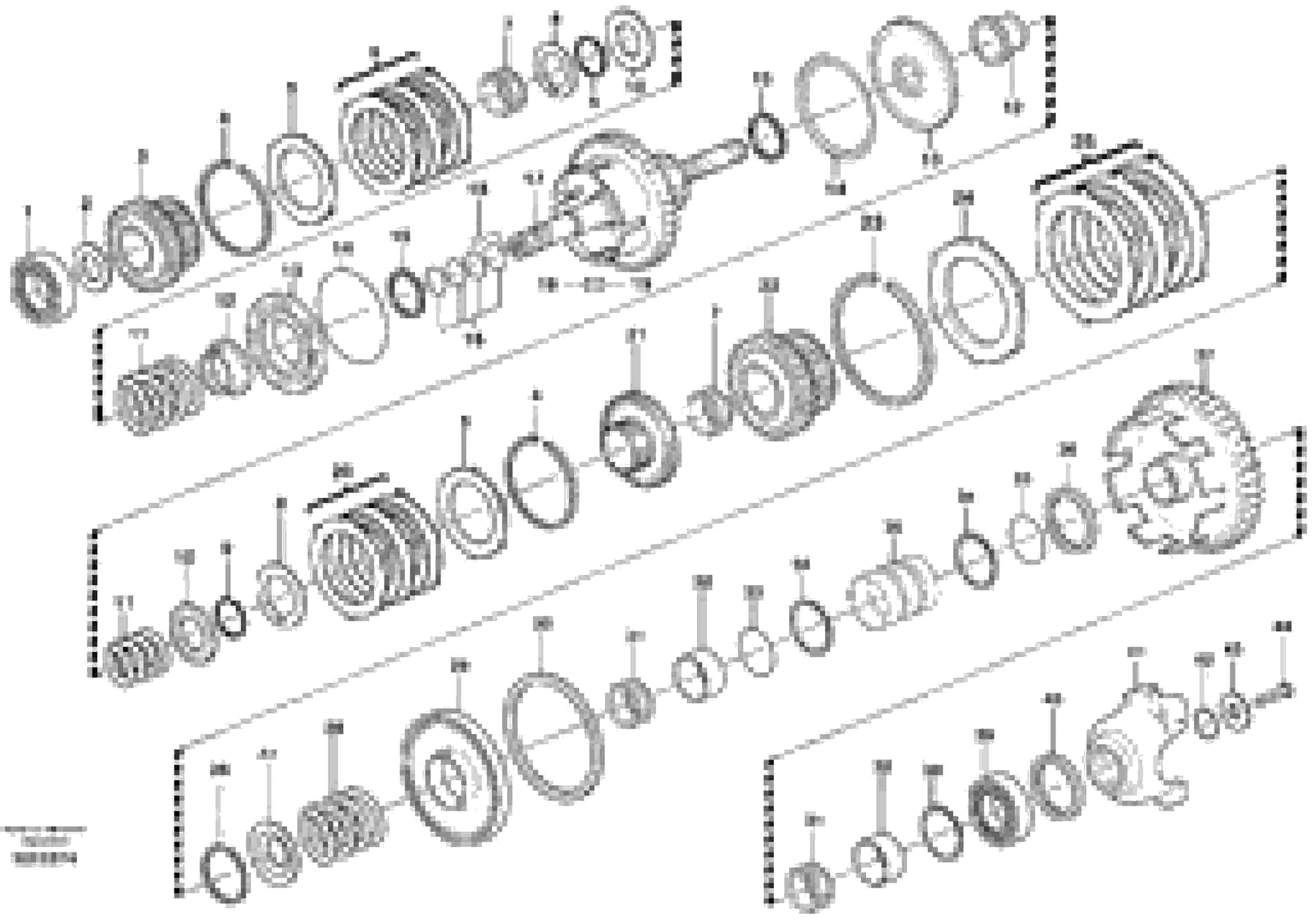 Схема запчастей Volvo BL71 - 46542 Secondary shaft BL71 S/N 16827 -