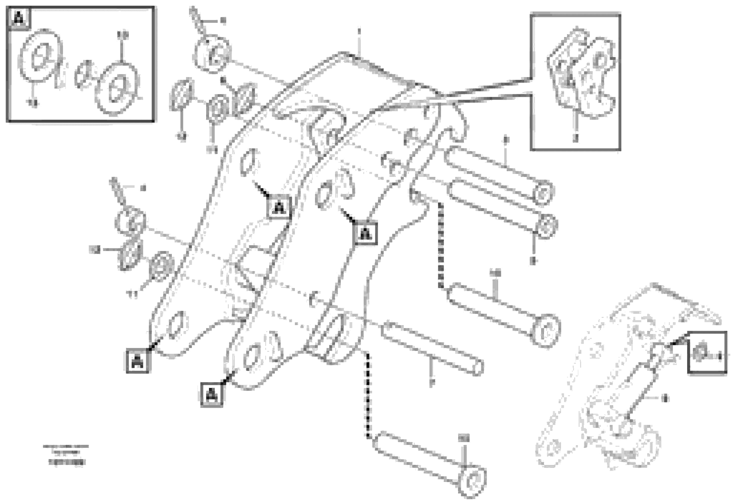 Схема запчастей Volvo BL71 - 43242 Hydraulic attachment bracket BL71PLUS S/N 10495 -