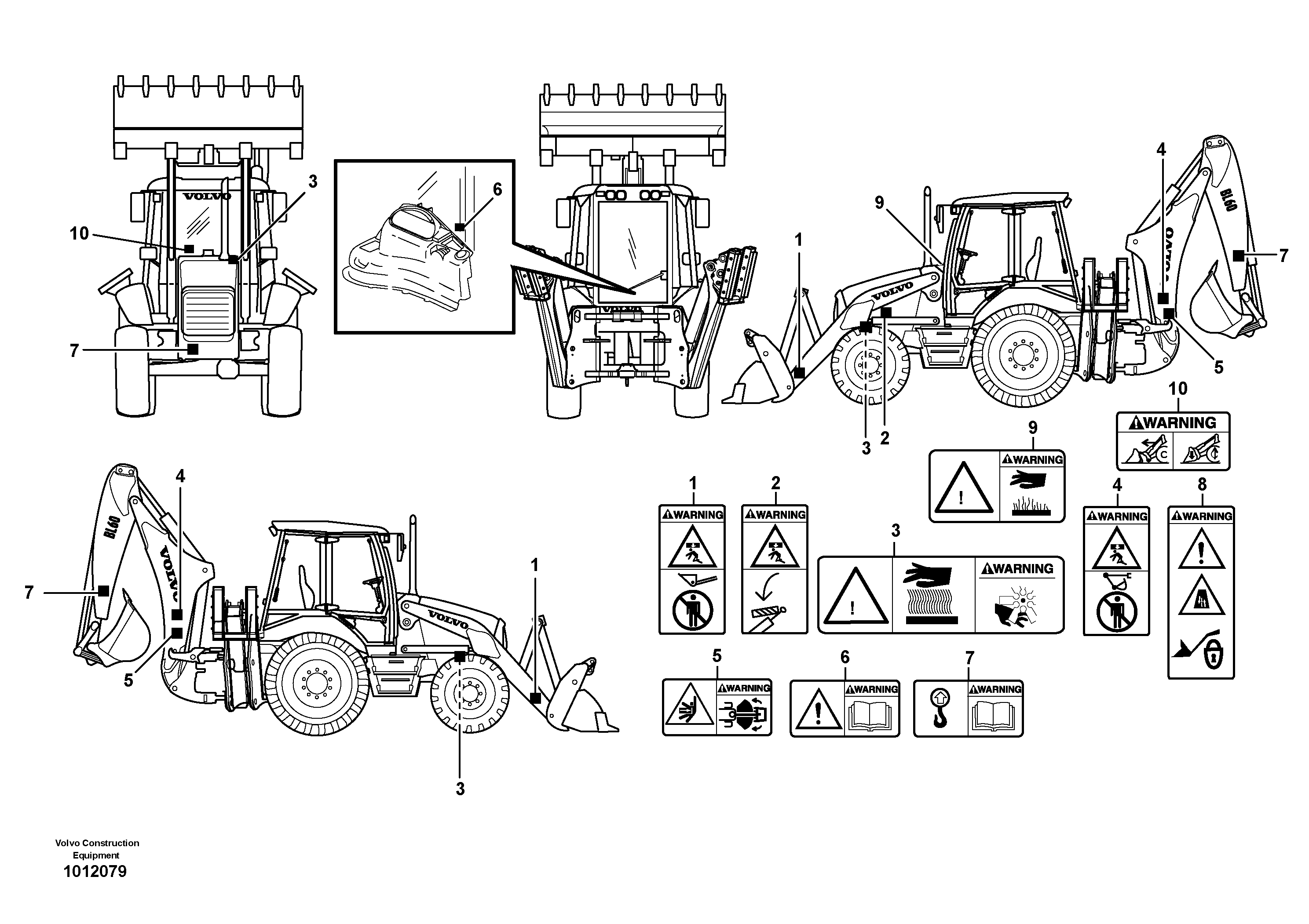 Схема запчастей Volvo BL60 - 43055 Decals BL60