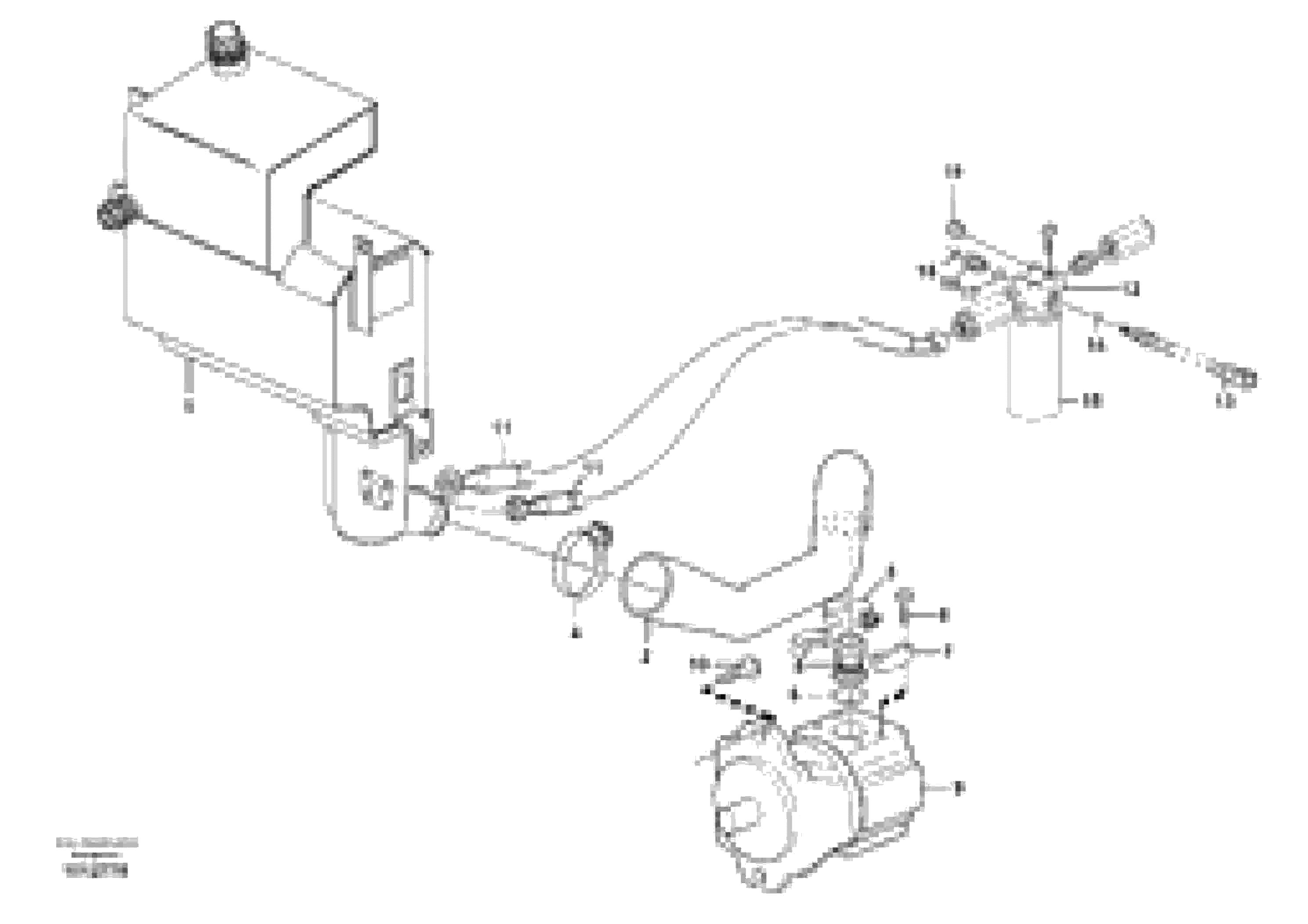 Схема запчастей Volvo BL60 - 1474 Hydraulic system, suction line, filter BL60