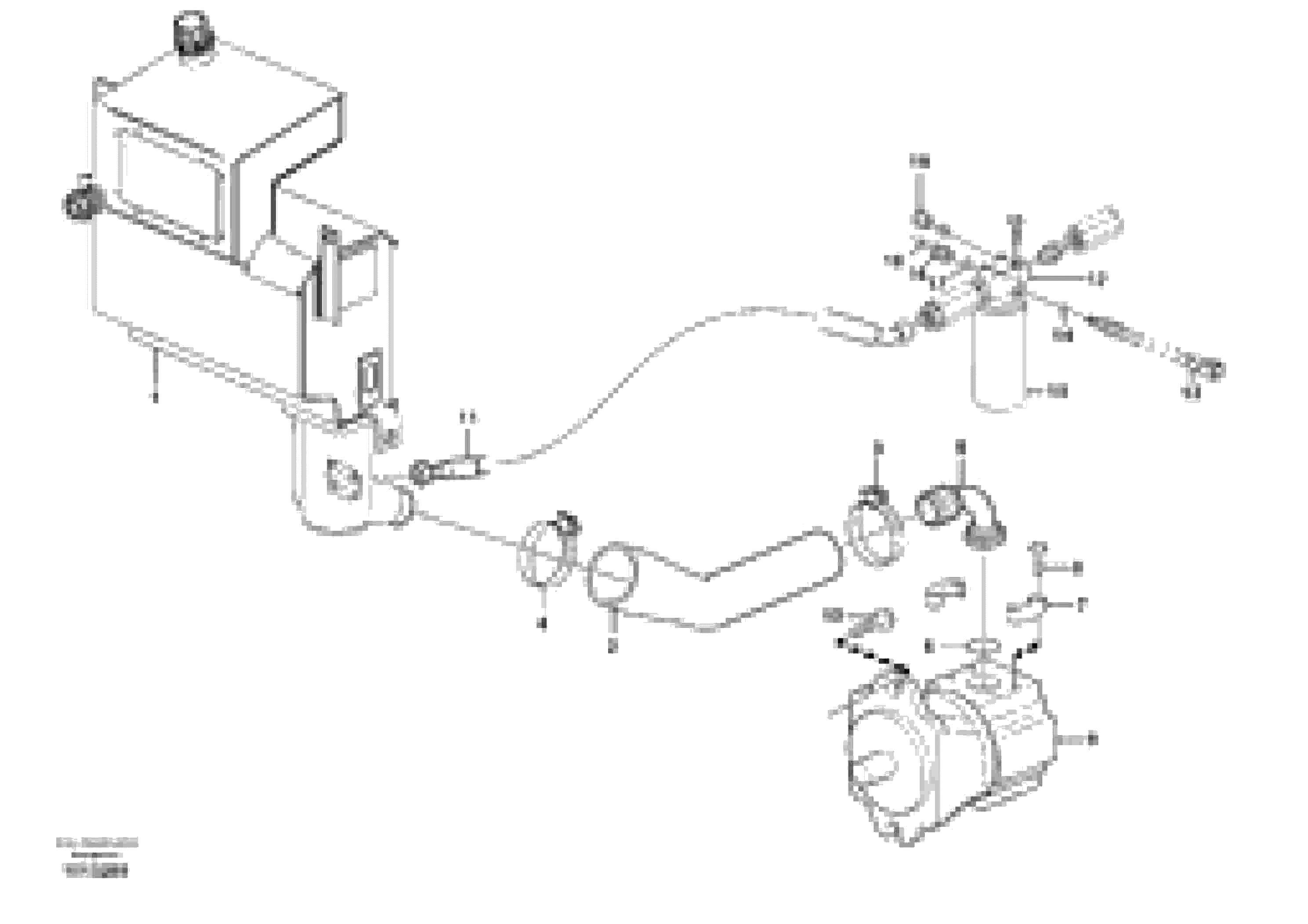 Схема запчастей Volvo BL60 - 1475 Hydraulic system, suction line, filter BL60