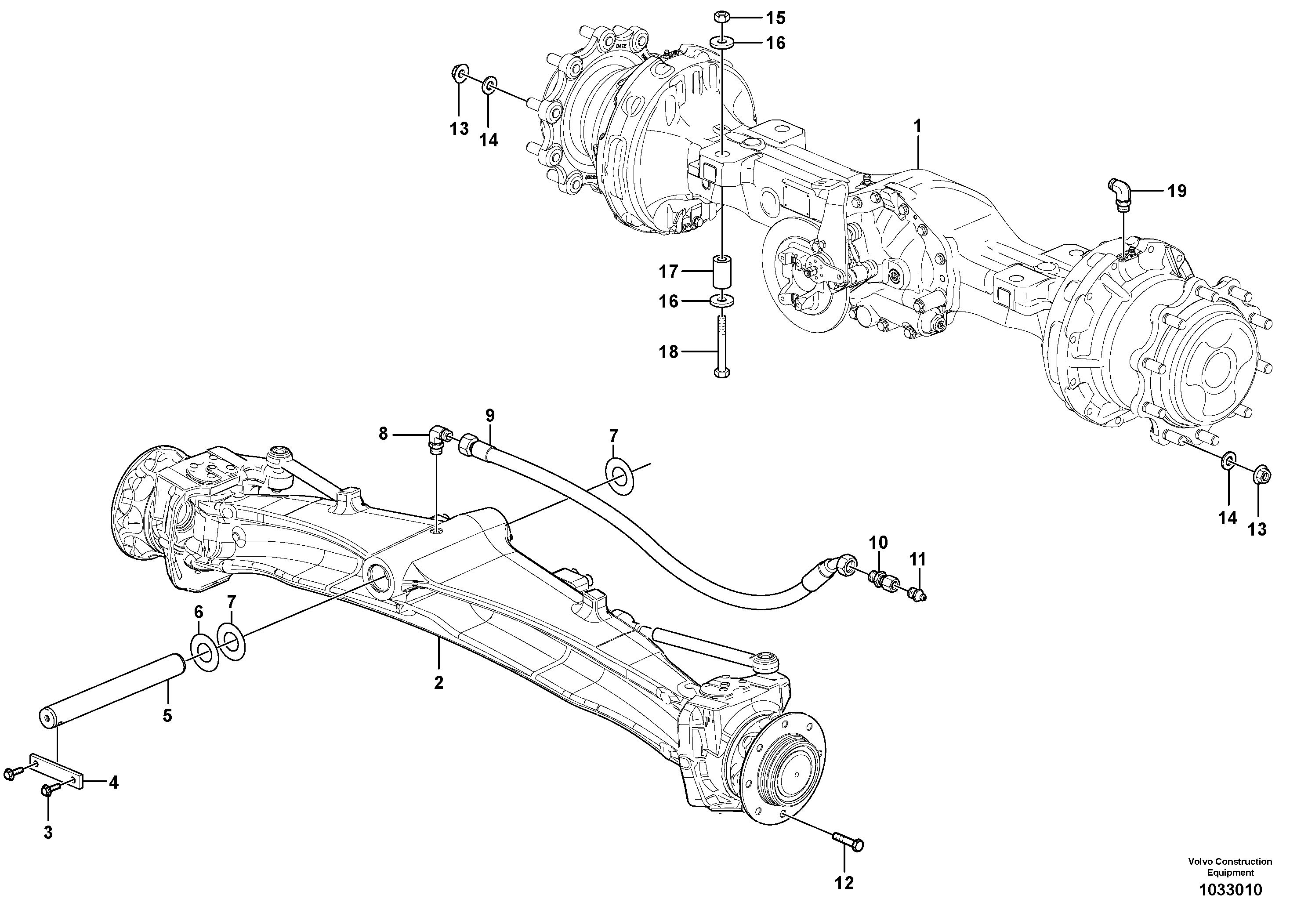 Схема запчастей Volvo BL60 - 9322 Planet axles with fitting parts BL60 S/N 11315 -