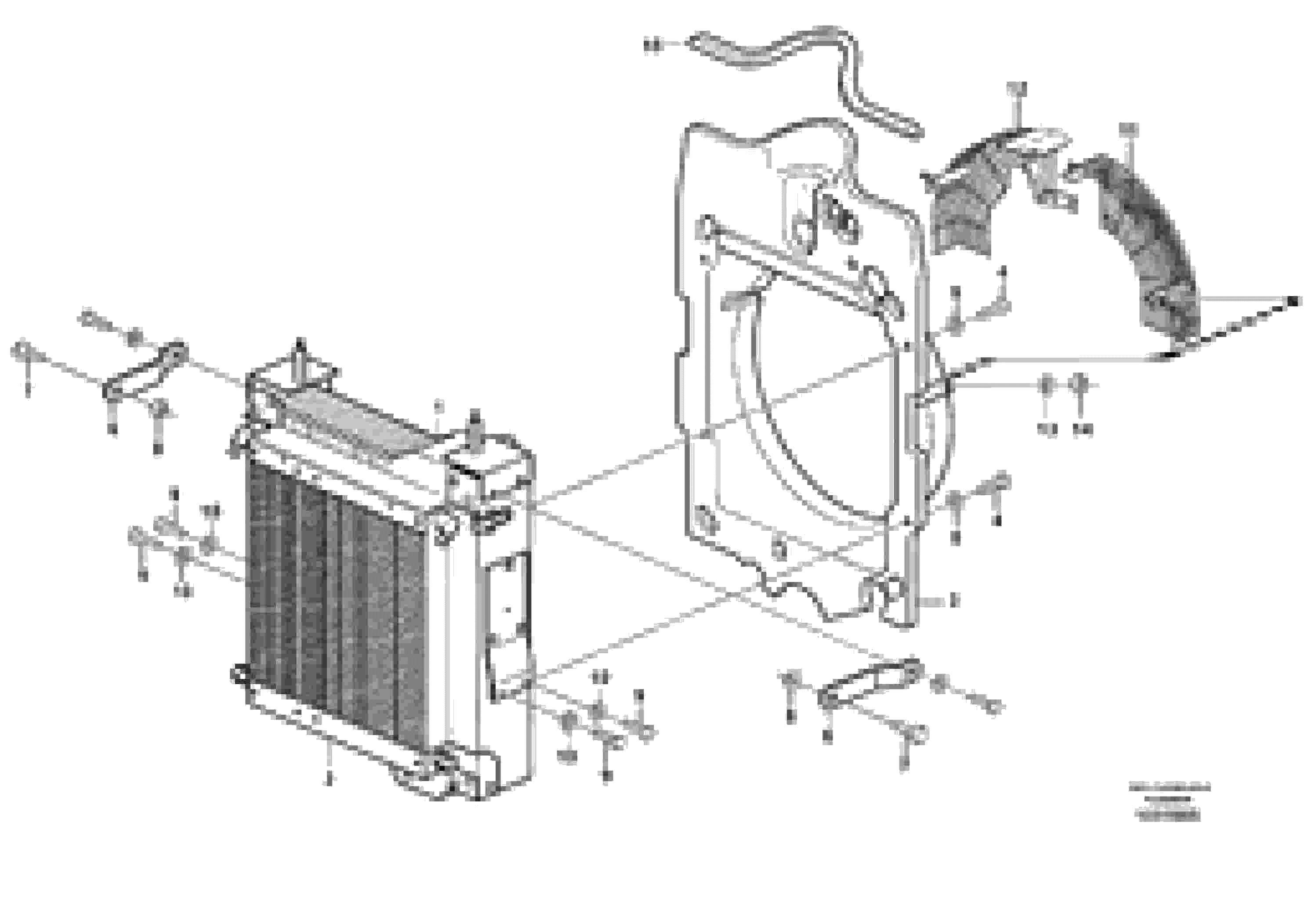 Схема запчастей Volvo BL60 - 82794 Radiator with fitting parts BL60