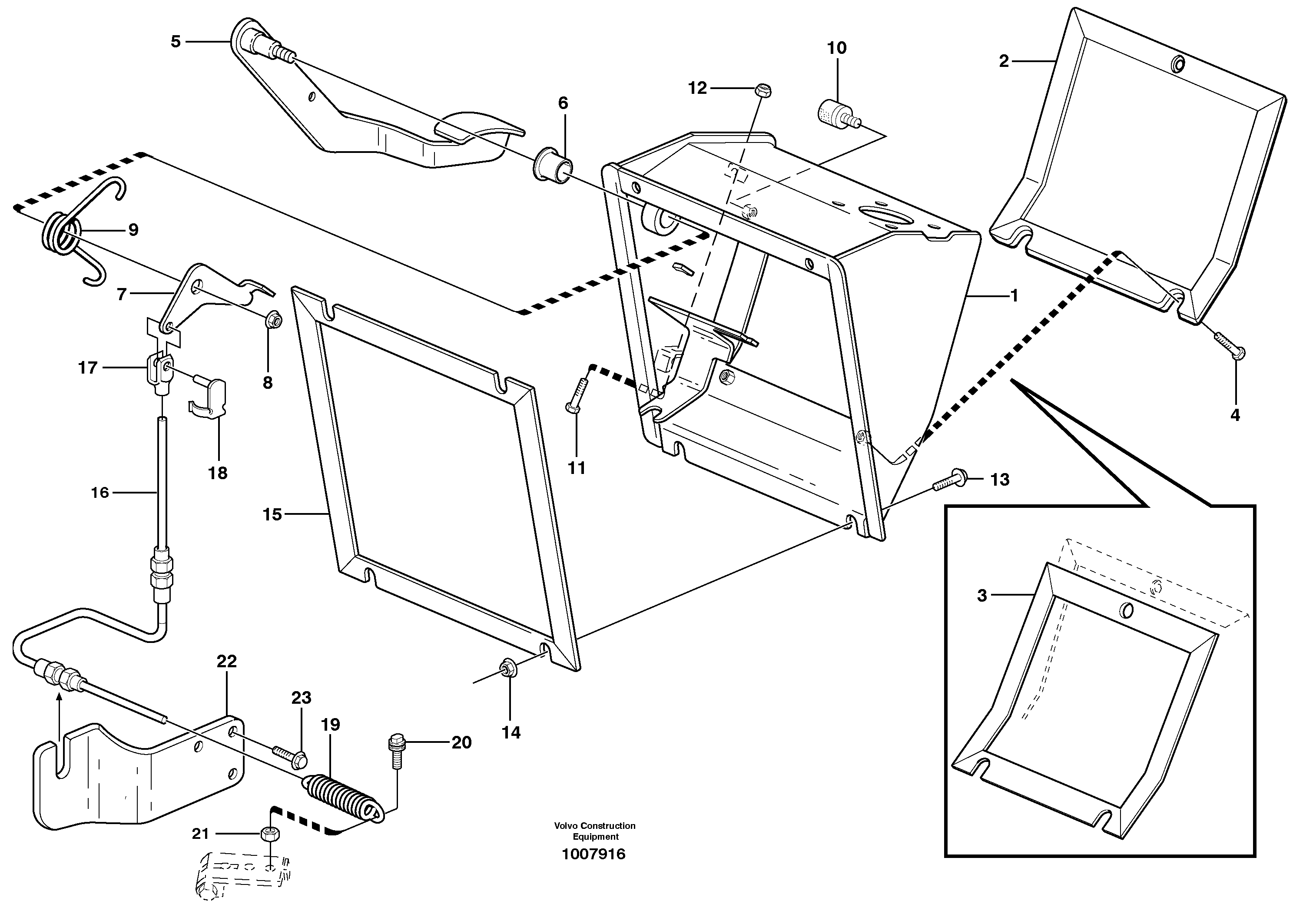 Схема запчастей Volvo BL60 - 4550 Regulator control BL60