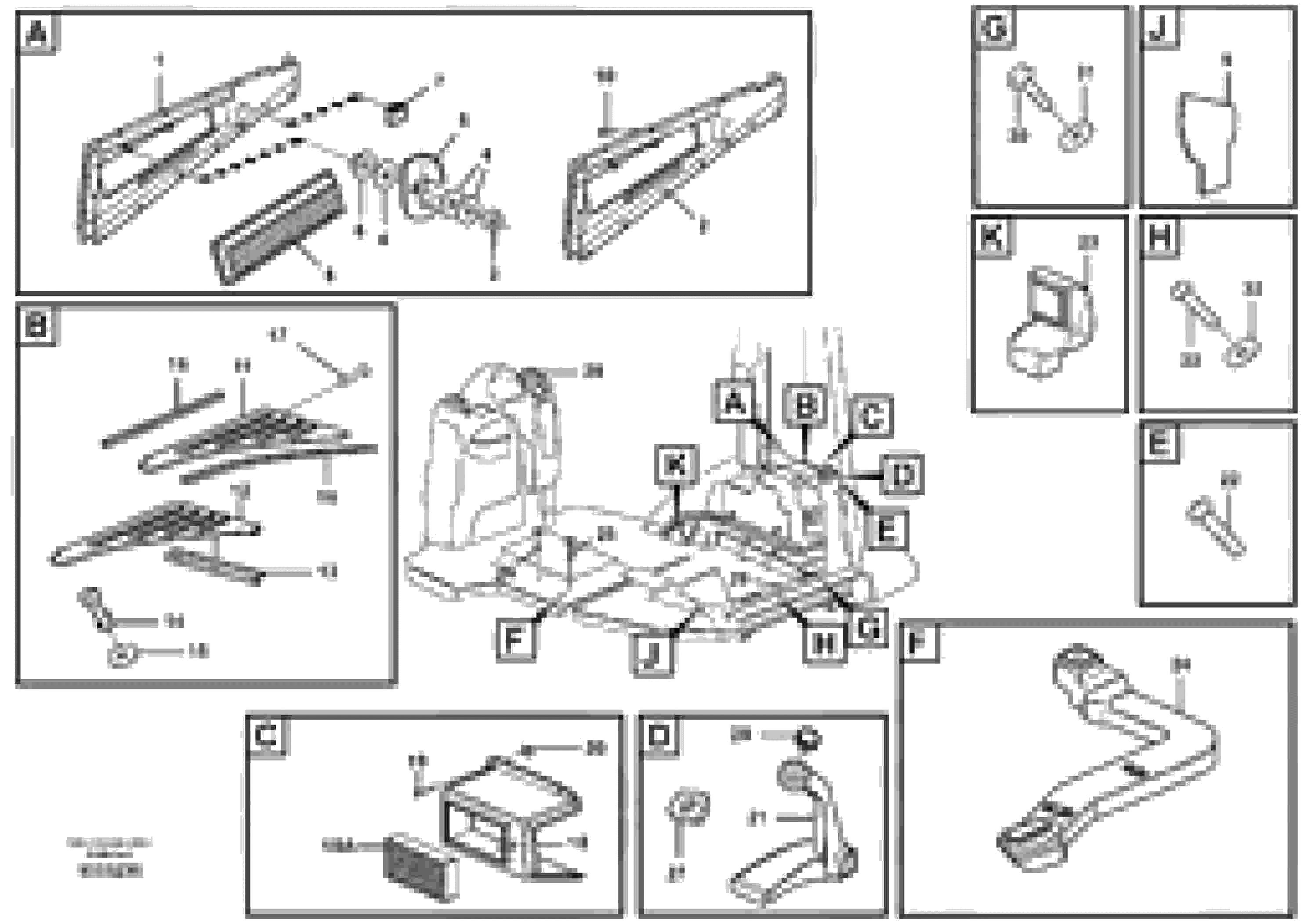 Схема запчастей Volvo BL60 - 37985 Air ducts BL60 S/N 11315 -