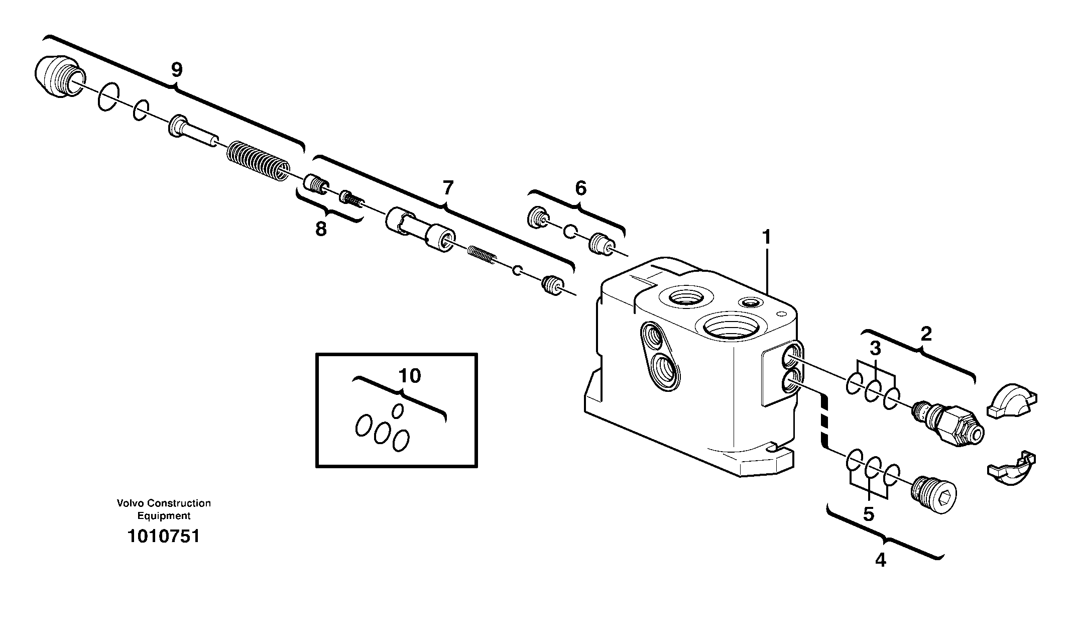 Схема запчастей Volvo BL60 - 92576 Клапан впускной BL60 S/N 11315 -