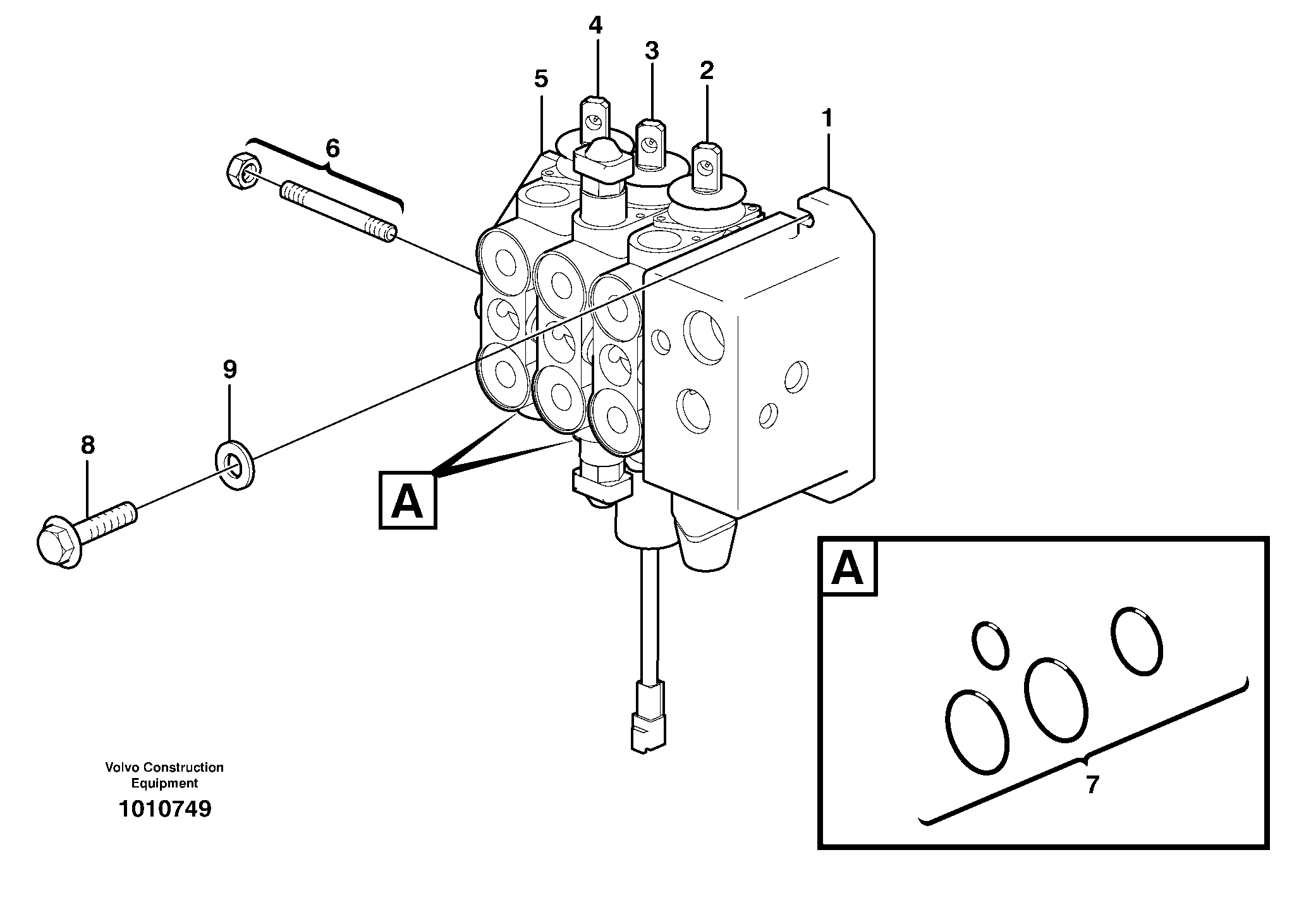 Схема запчастей Volvo BL61 - 20345 Valve body BL61PLUS