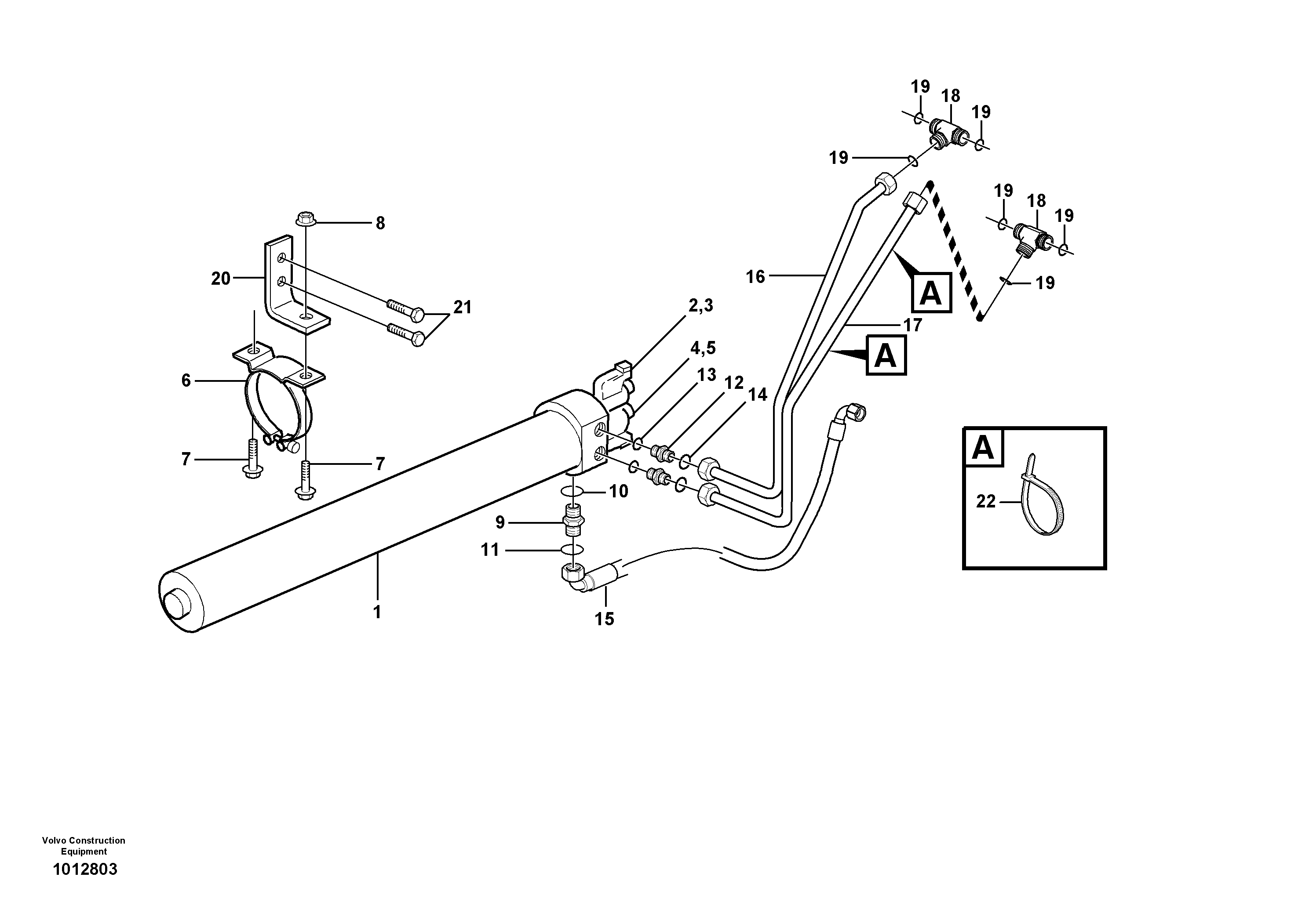 Схема запчастей Volvo BL61 - 15340 Boom suspension system BL61PLUS