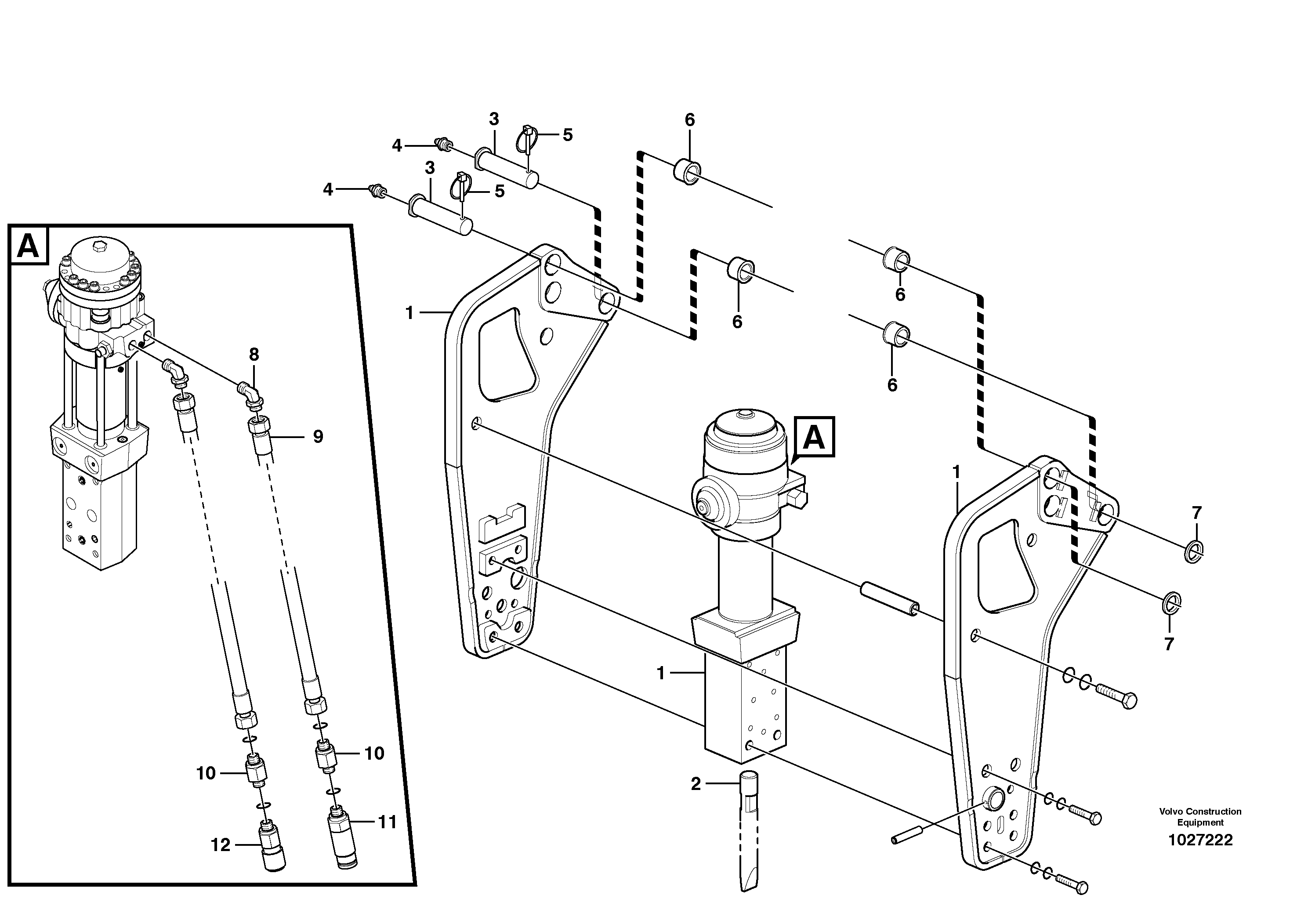 Схема запчастей Volvo BL61 - 9993 Retainer for hammer BL61PLUS