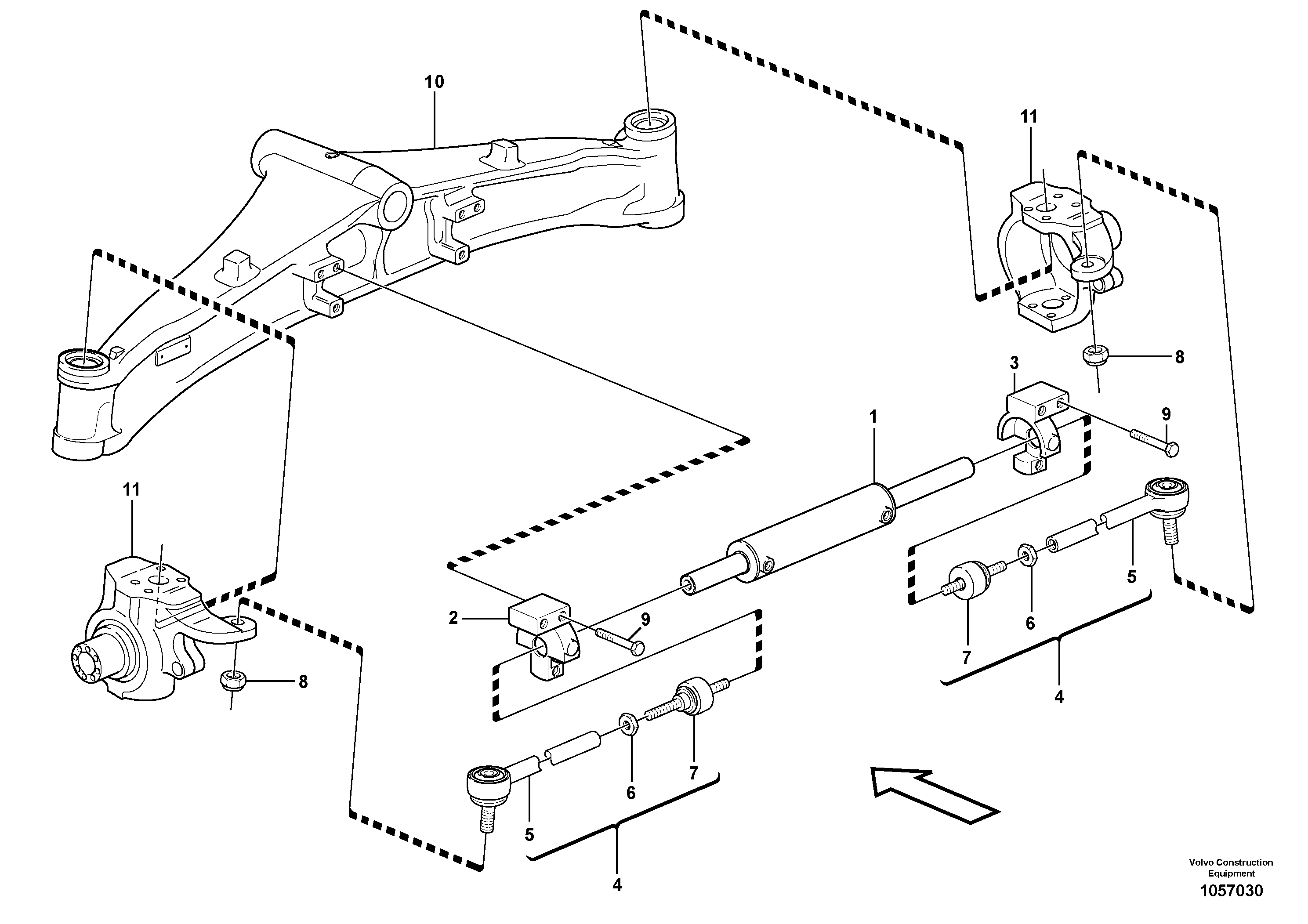 Схема запчастей Volvo BL61 - 73670 Рулевая система BL61 S/N 11459 -